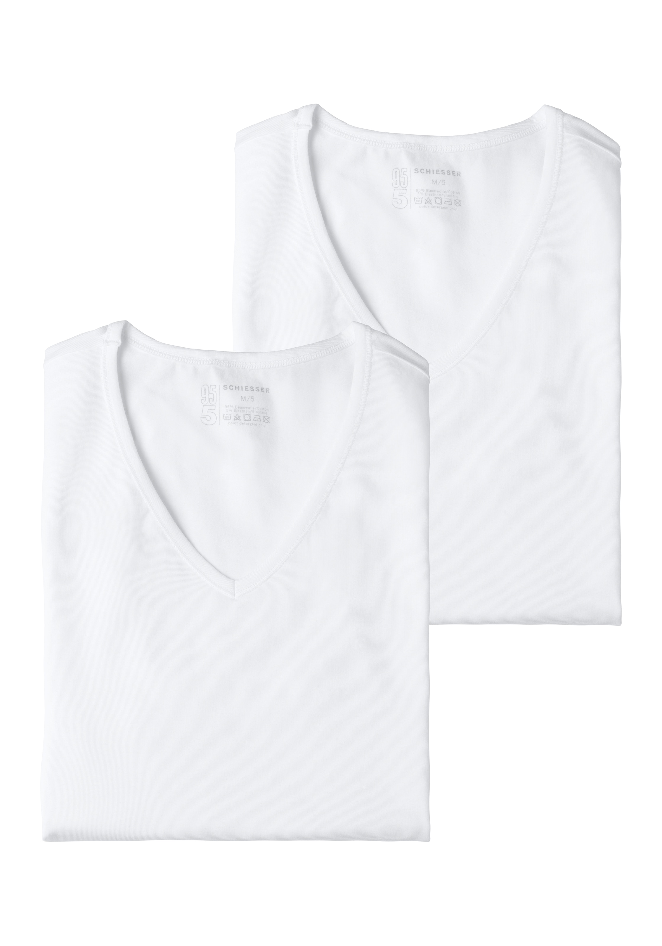 Schiesser V-Shirt »"95/5"«, mit tiefem V-Ausschnitt - perfekt unter dem Businesshemd