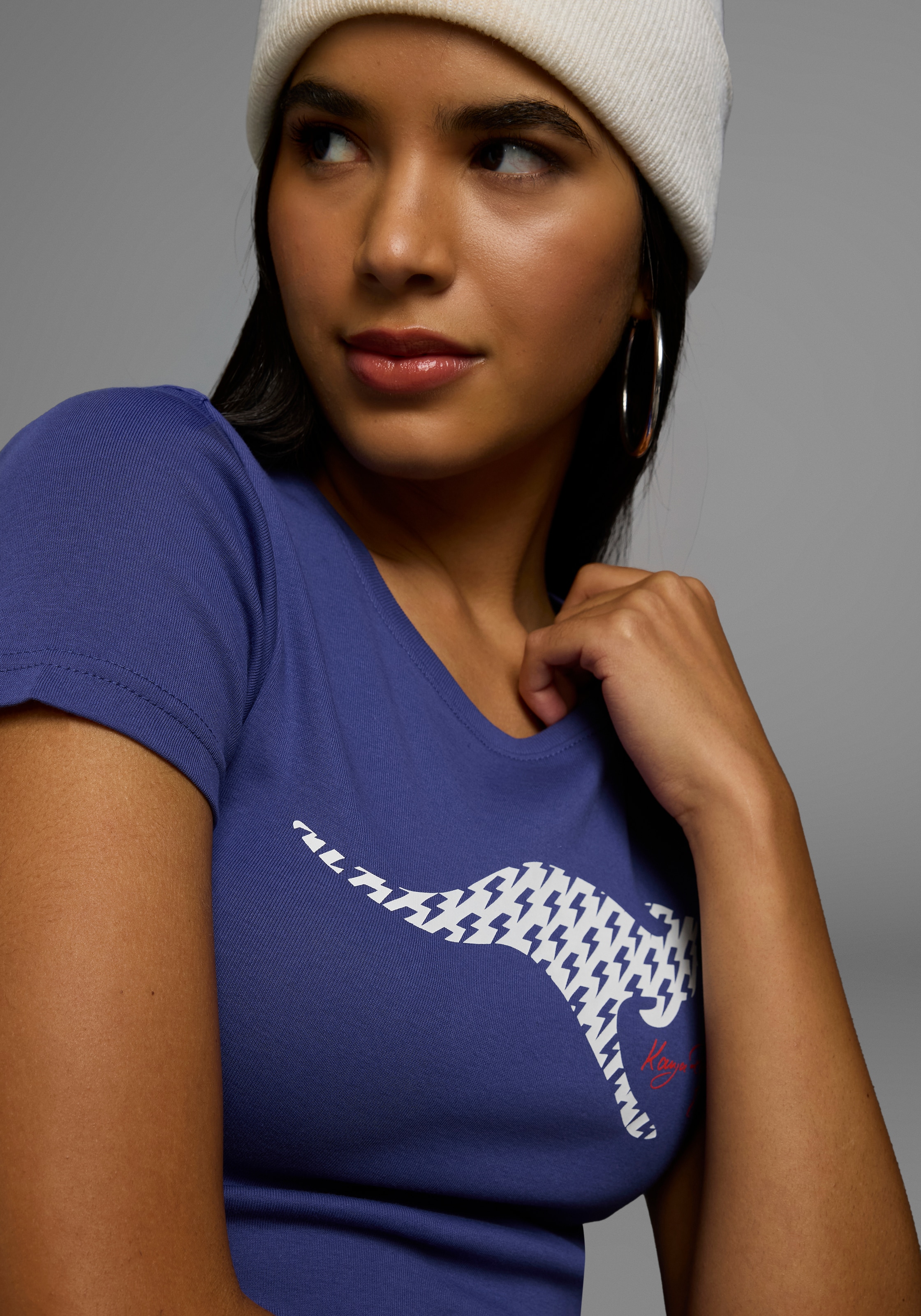 KangaROOS Kurzarmshirt, Logo Print