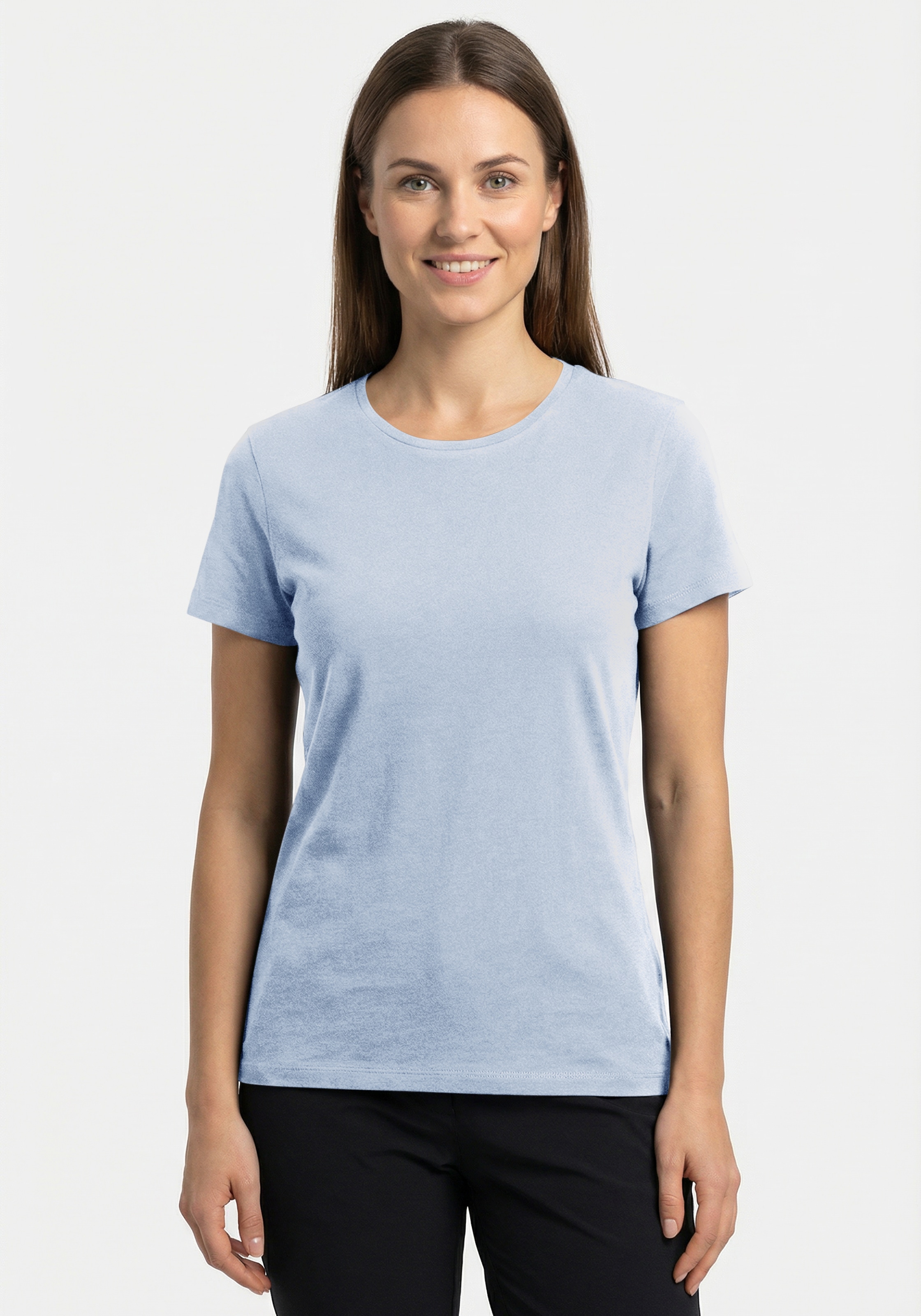 Icepeak T-Shirt »ISLETON« leicht figurbetonter Schnitt, O-Ausschnitt, gerader Saum