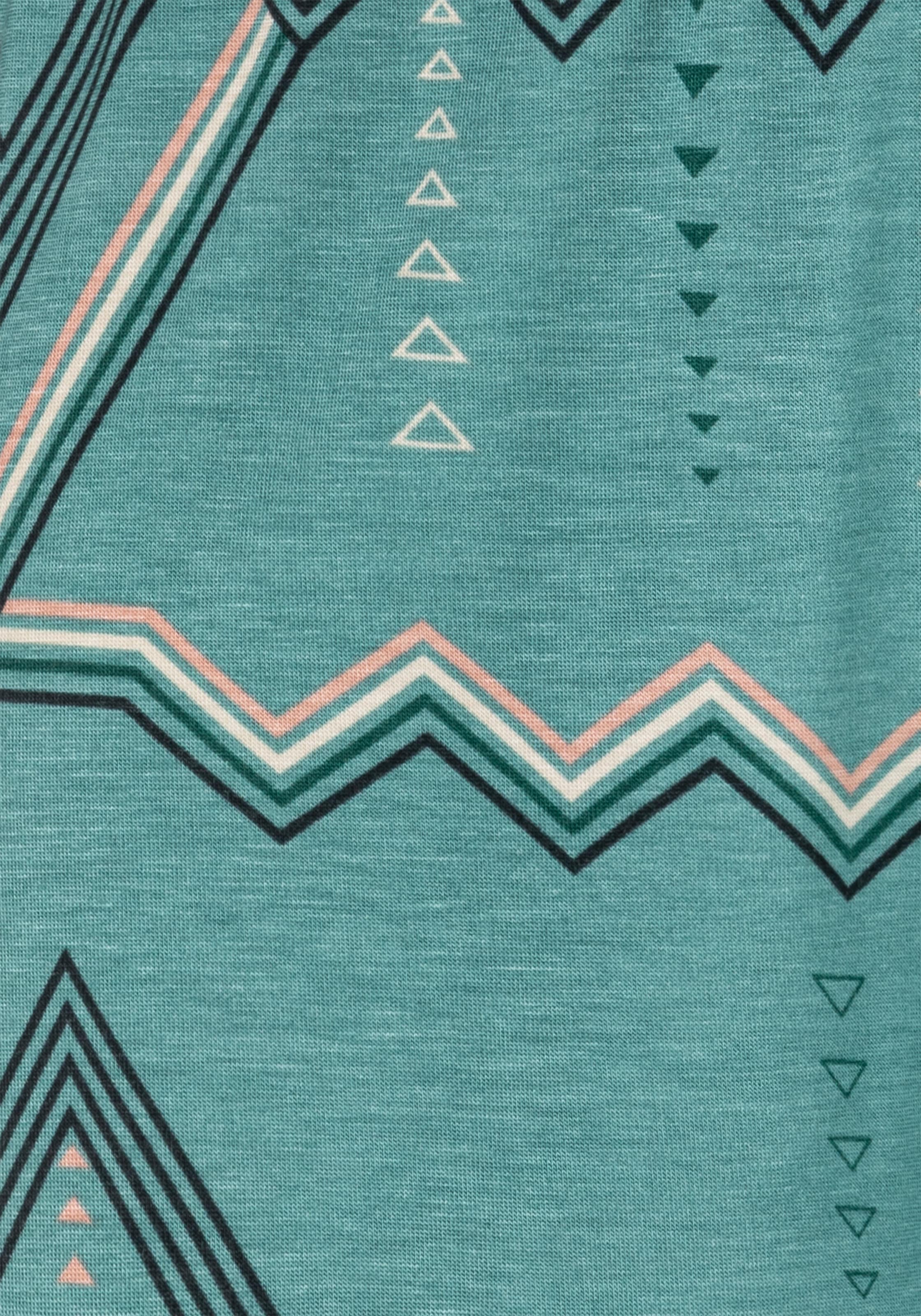 LASCANA Shorts de pyjama  mit grafischem Zick-Zack Muster