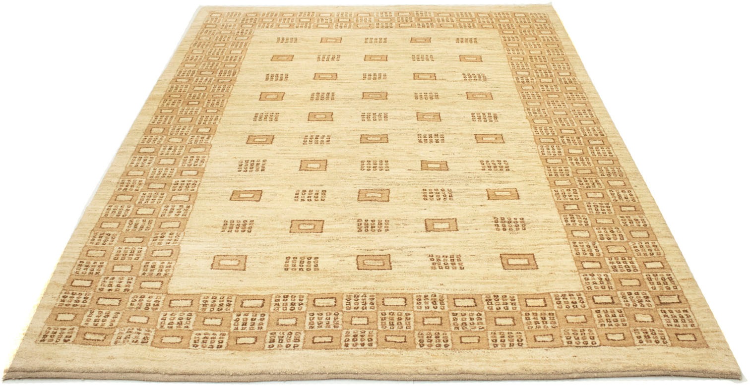 Teppich »Gabbeh beige«, acheter handgeknüpft confortablement handgeknüpft rechteckig, morgenland Wollteppich