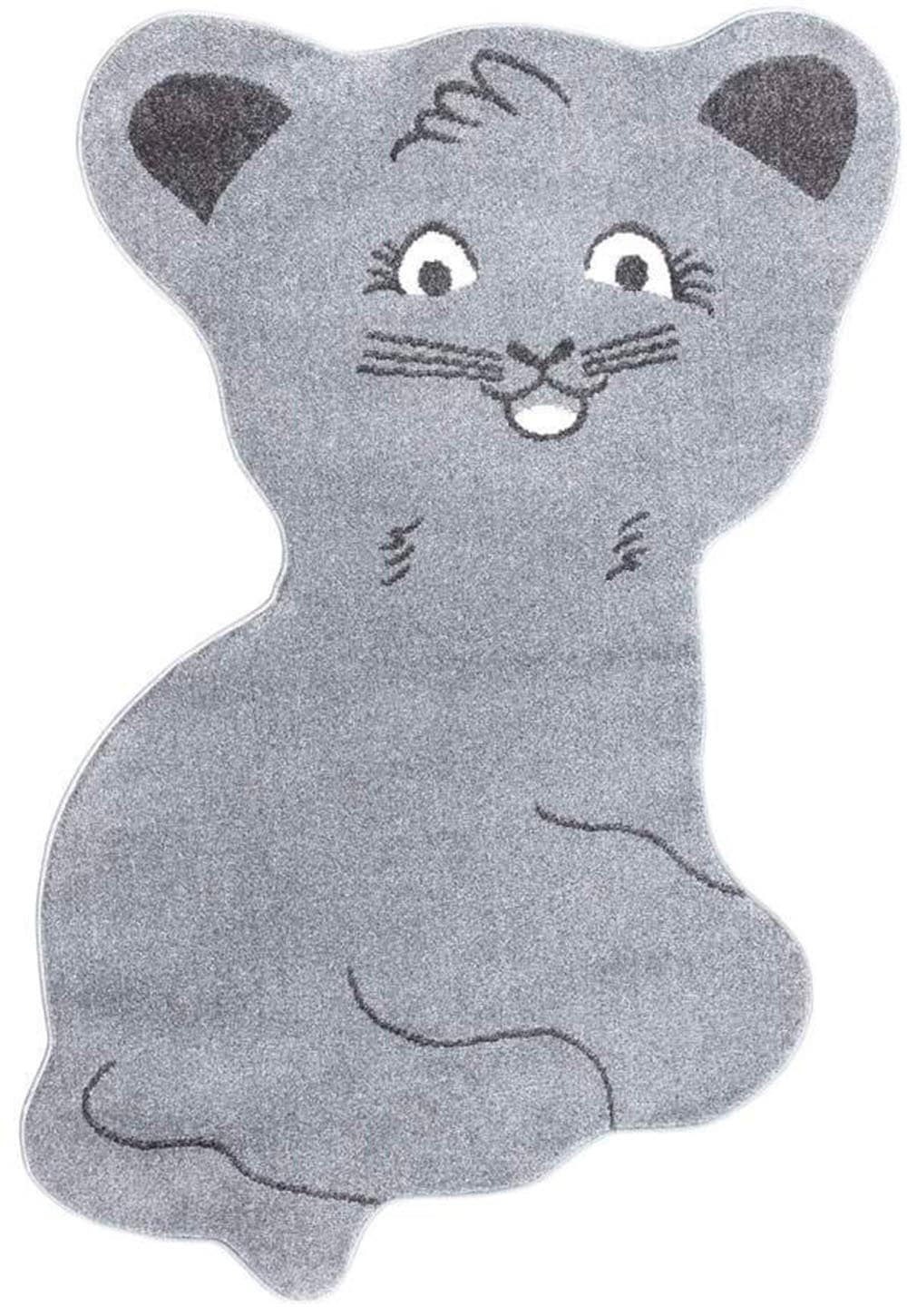 Carpet City Kinderteppich »ANIME894« Motivform 11 mm Höhe Kinderzimmer Teppich Modern mit Mond, Blumen, Wolken, Creme, Multi