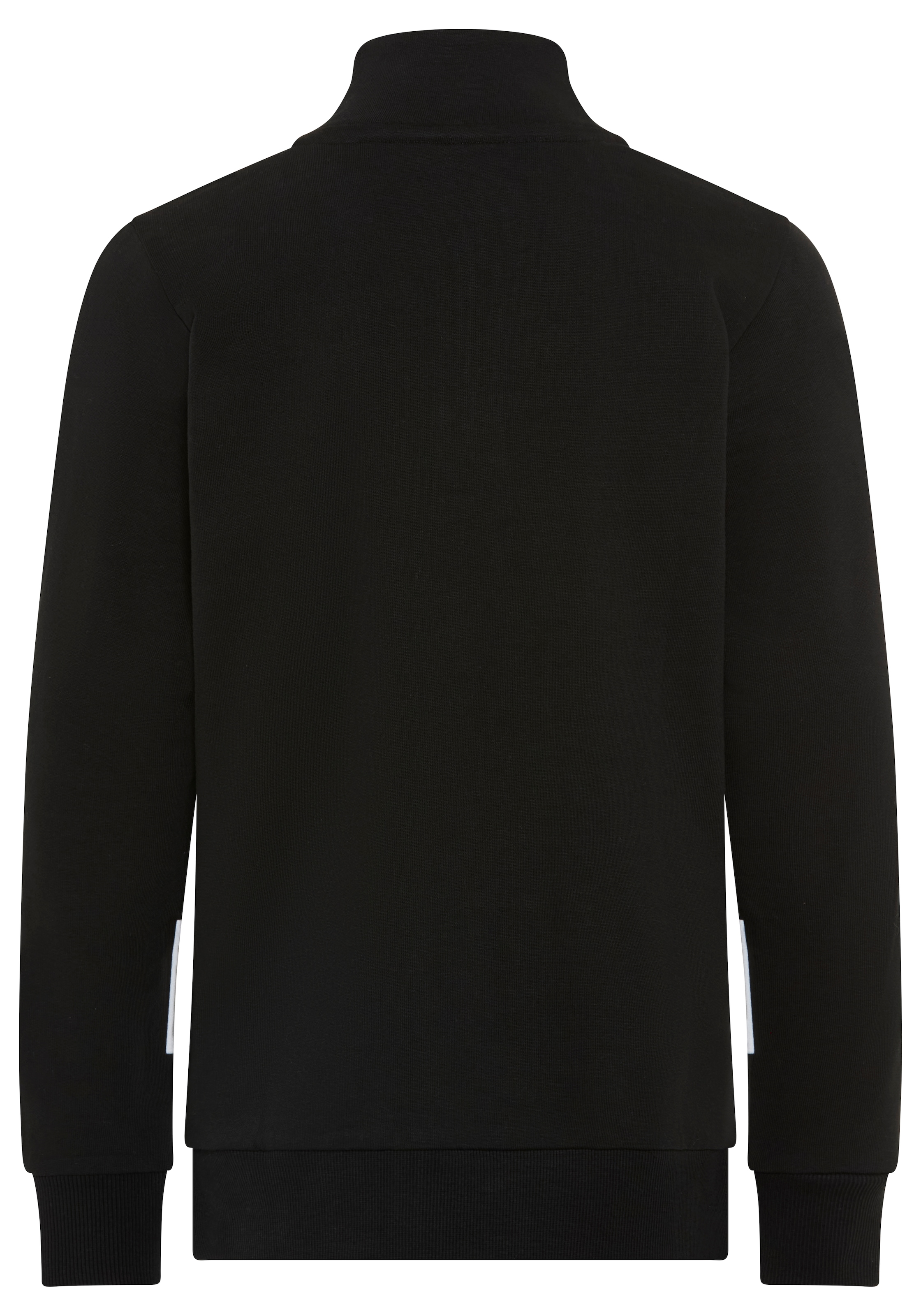 KangaROOS Sweat-shirt »Troyer-Sweatshirt mit kontrastfarbigen Einsatz und KangaROOS Stickerei«, Troyer avec empiècements de manches mode, fermeture éclair, coupe confortable
