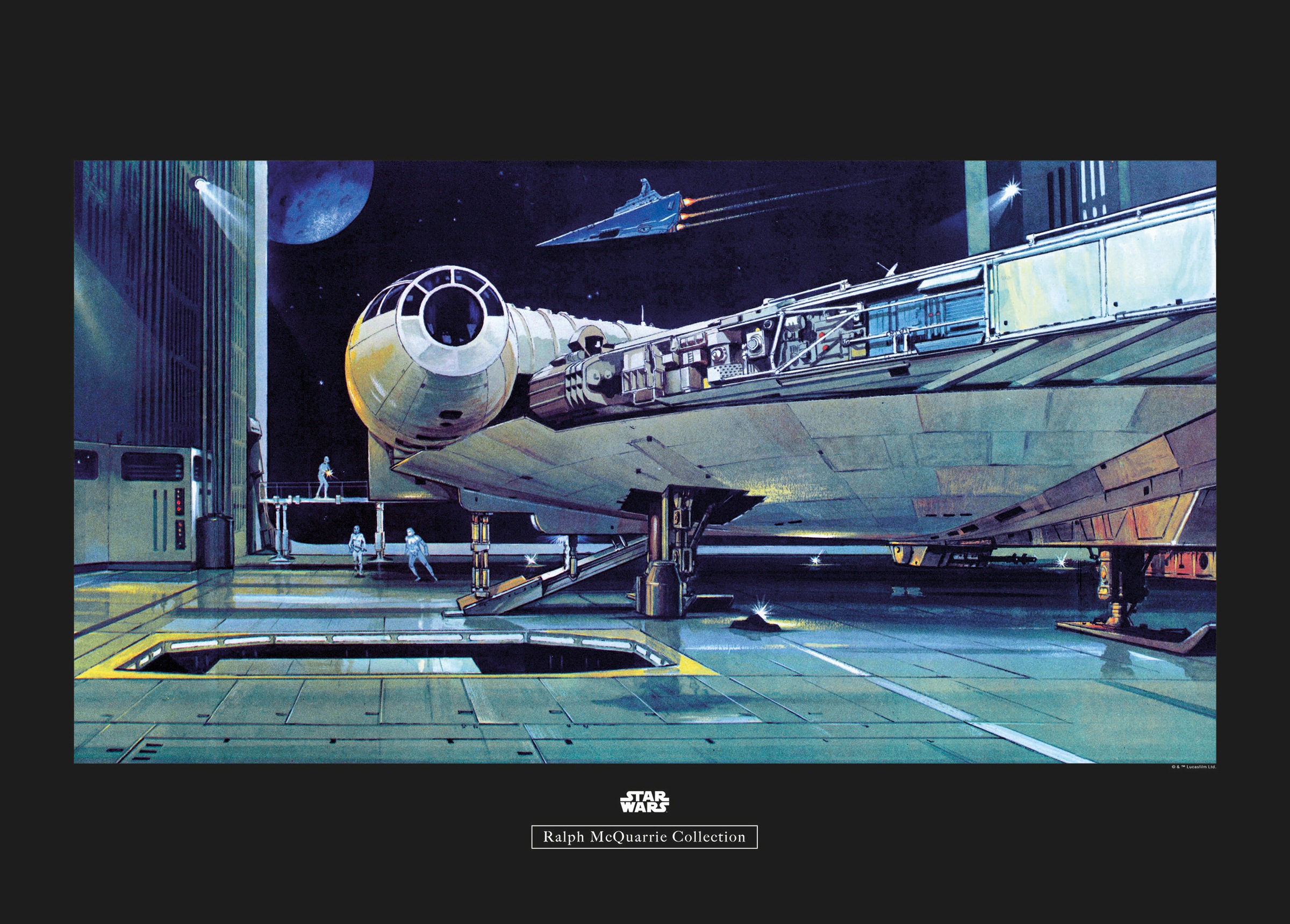 Image of Komar Poster »Star Wars Classic RMQ Falcon Hangar«, Star Wars bei Ackermann Versand Schweiz