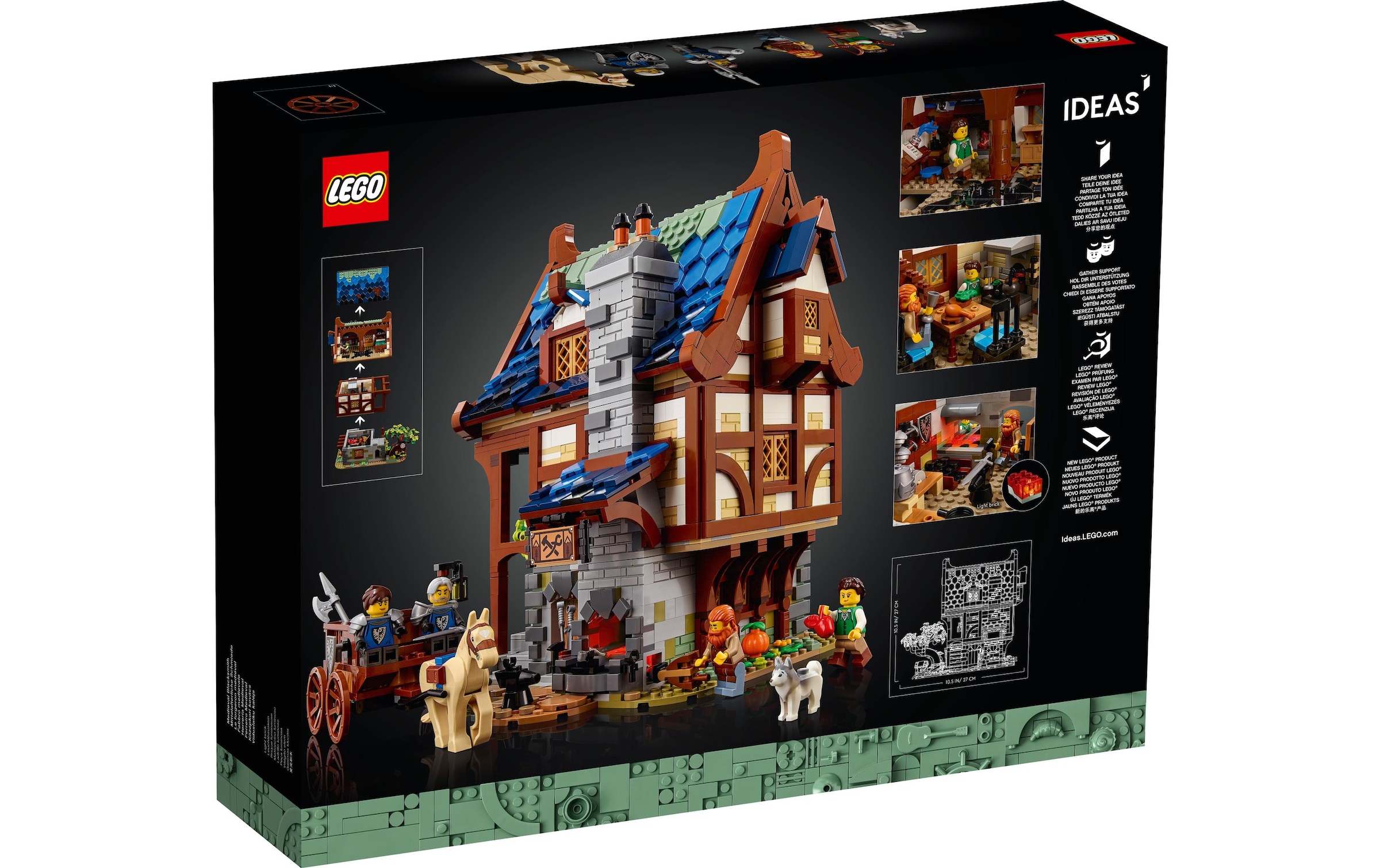 LEGO® Konstruktionsspielsteine »Mittelalterliche Schmie«