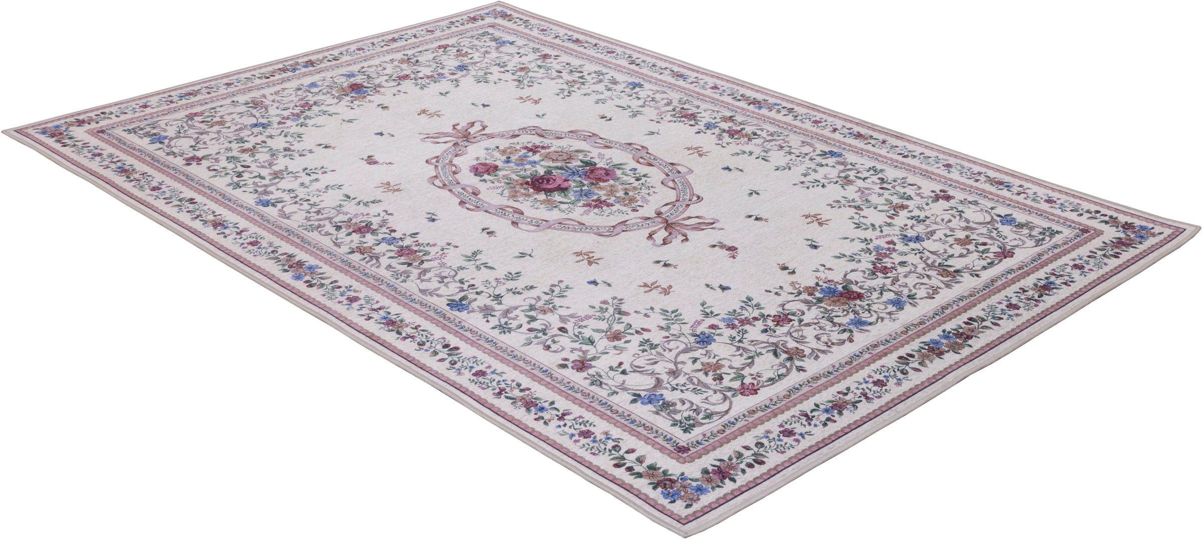 Image of Gino Falcone Orientteppich »Viola GF046«, rechteckig, 3 mm Höhe, in Pastell Farben, ideal im Wohnzimmer & Schlafzimmer bei Ackermann Versand Schweiz