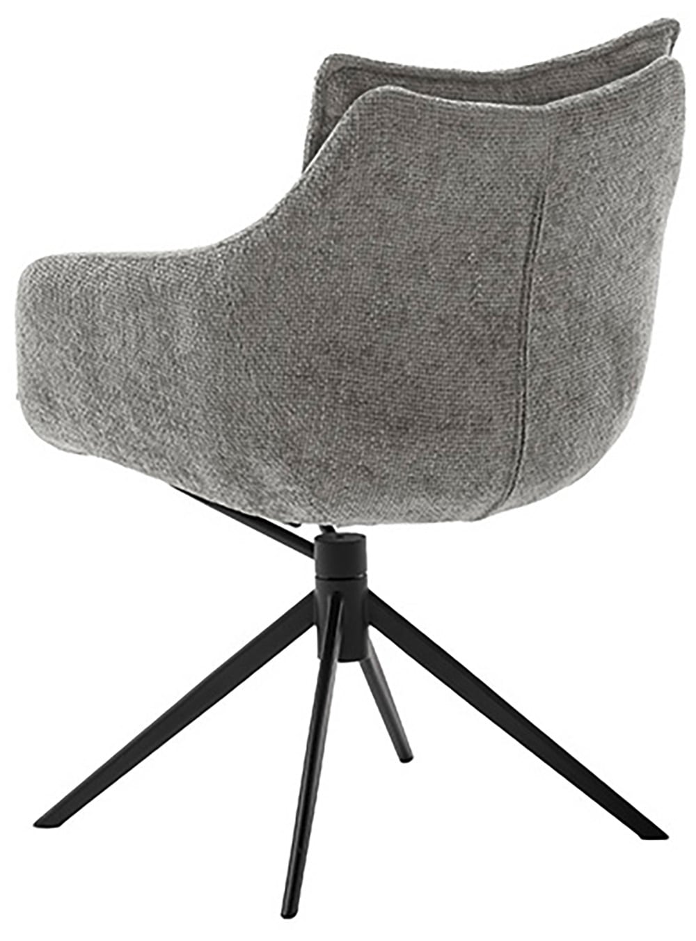 MCA furniture Esszimmerstuhl »PARKER«, Strukturstoff, (2er-Set), drehbar 360°, Dreh- & Schwingfunktion, Belastbarkeit 120 kg