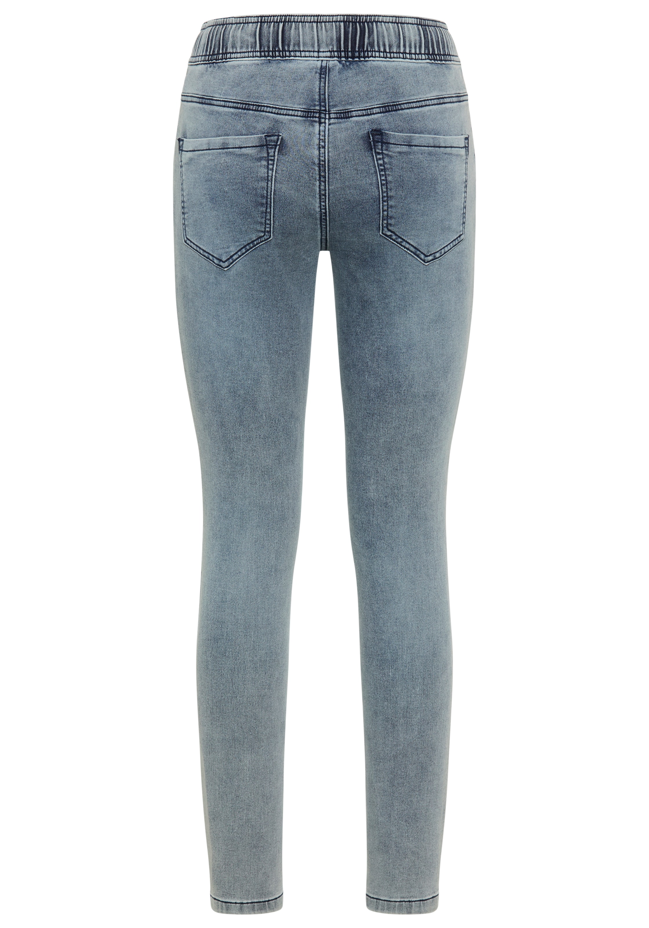 Arizona Stretch-Jeans weites Bein,  normale Leibhöhe,  knöchellang,  mit Used-Waschung