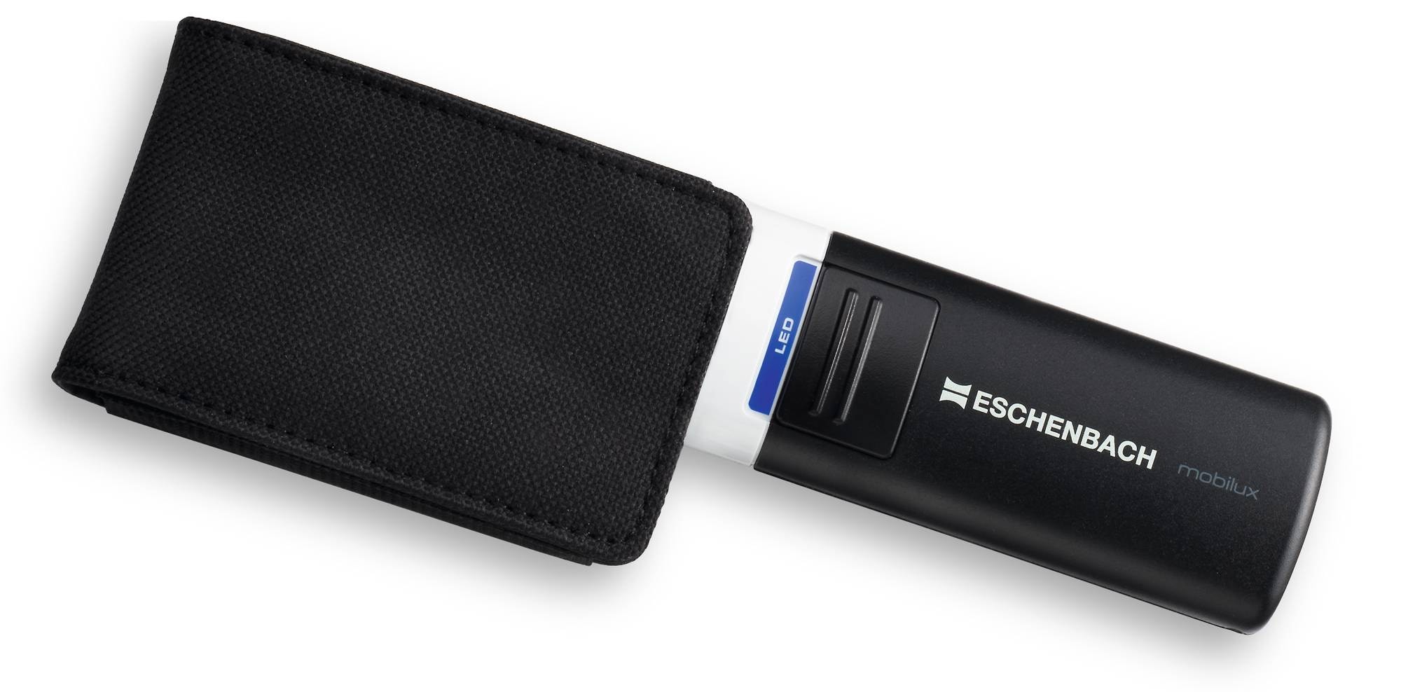 Eschenbach Optik Loupe lumineuse »mobilux LED, ideal für Senioren« loupe à main avec grossissement réel 4x et trois filtres colorés