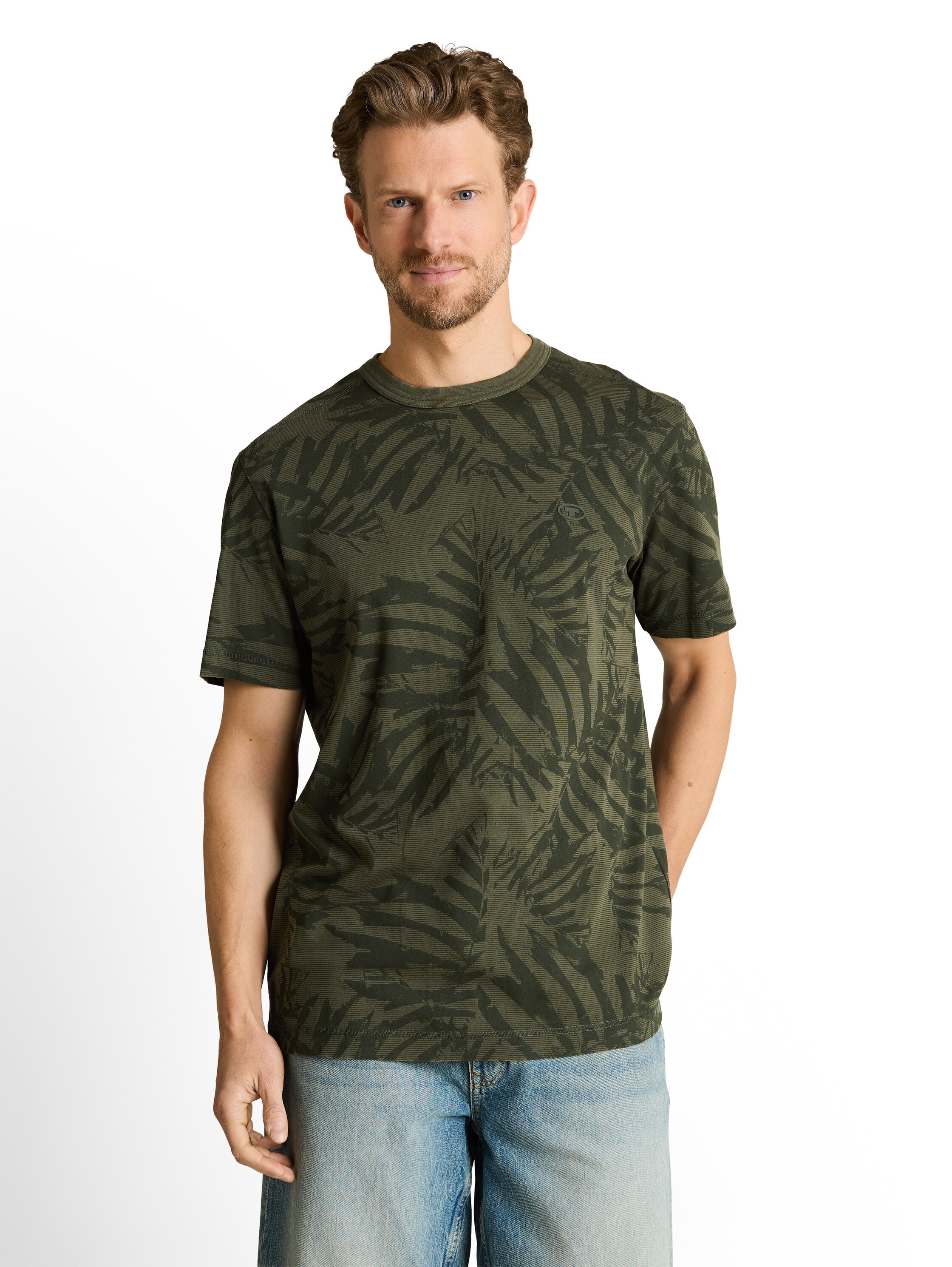 Image of TOM TAILOR Kurzarmshirt mit floralem Allover-Print