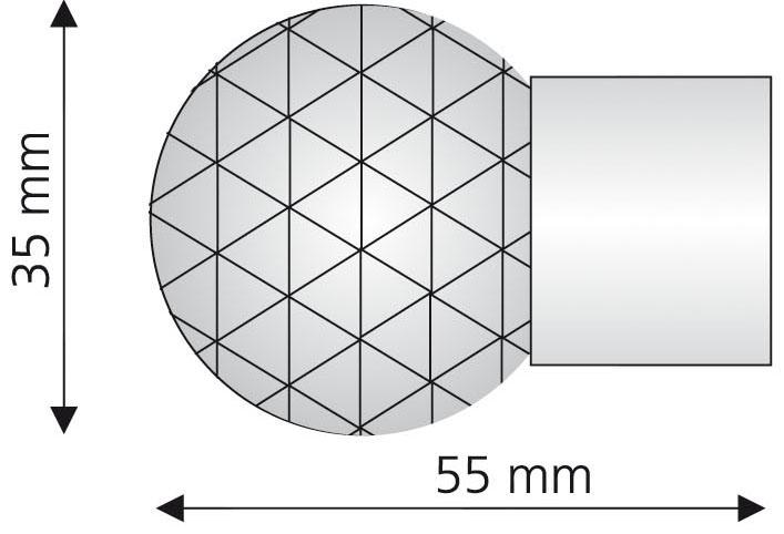 Liedeco Gardinenstangen-Endstück »Power«, (Set, 1 St.), für Gardinenstangen  Ø 20 mm günstig kaufen