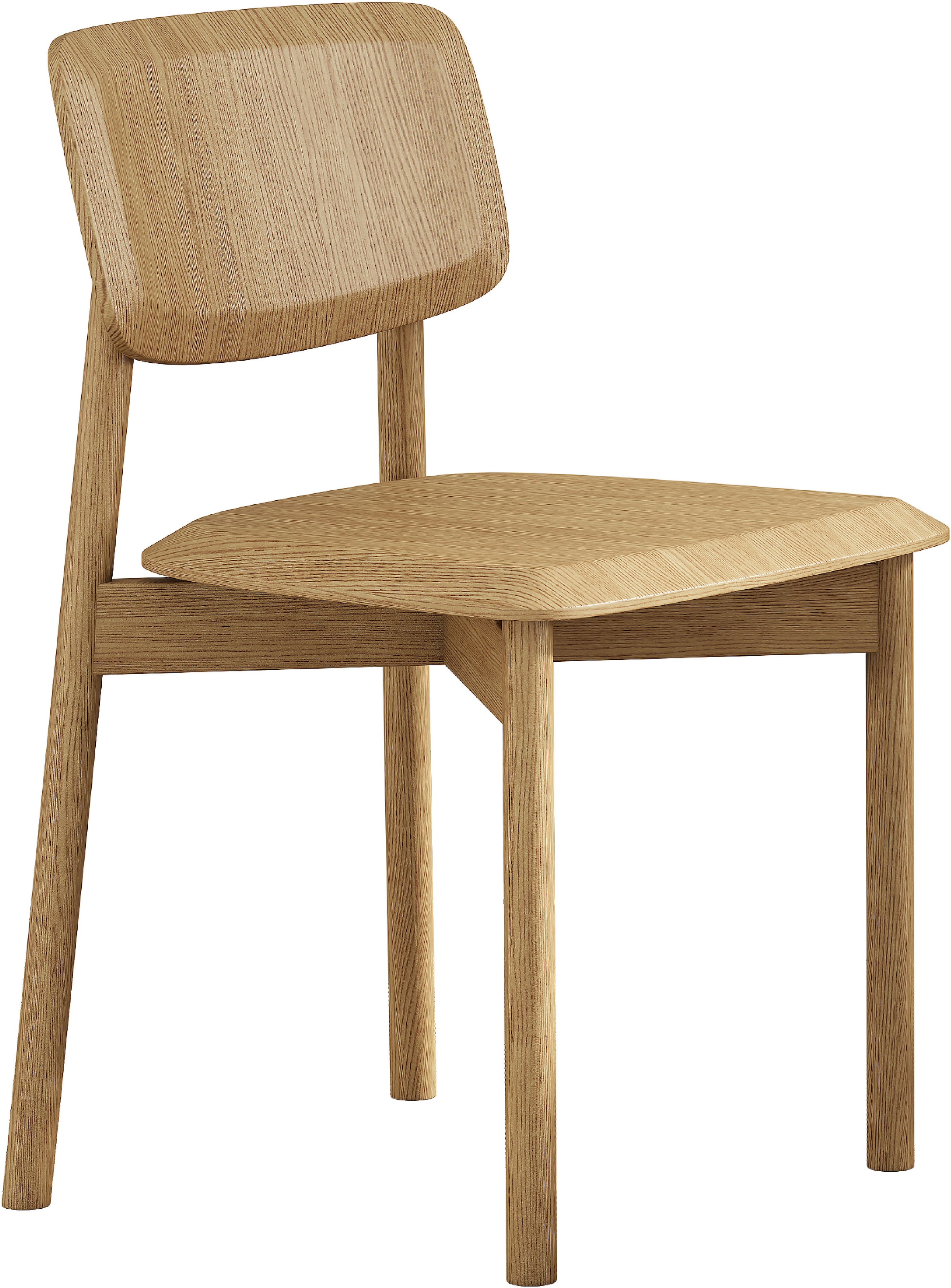 GOODproduct Esszimmerstuhl »Grelia« (Set) 2 Stk.natürliche warme Eichenoptik, in zwei Farben, Sitzhöhe 46 cm