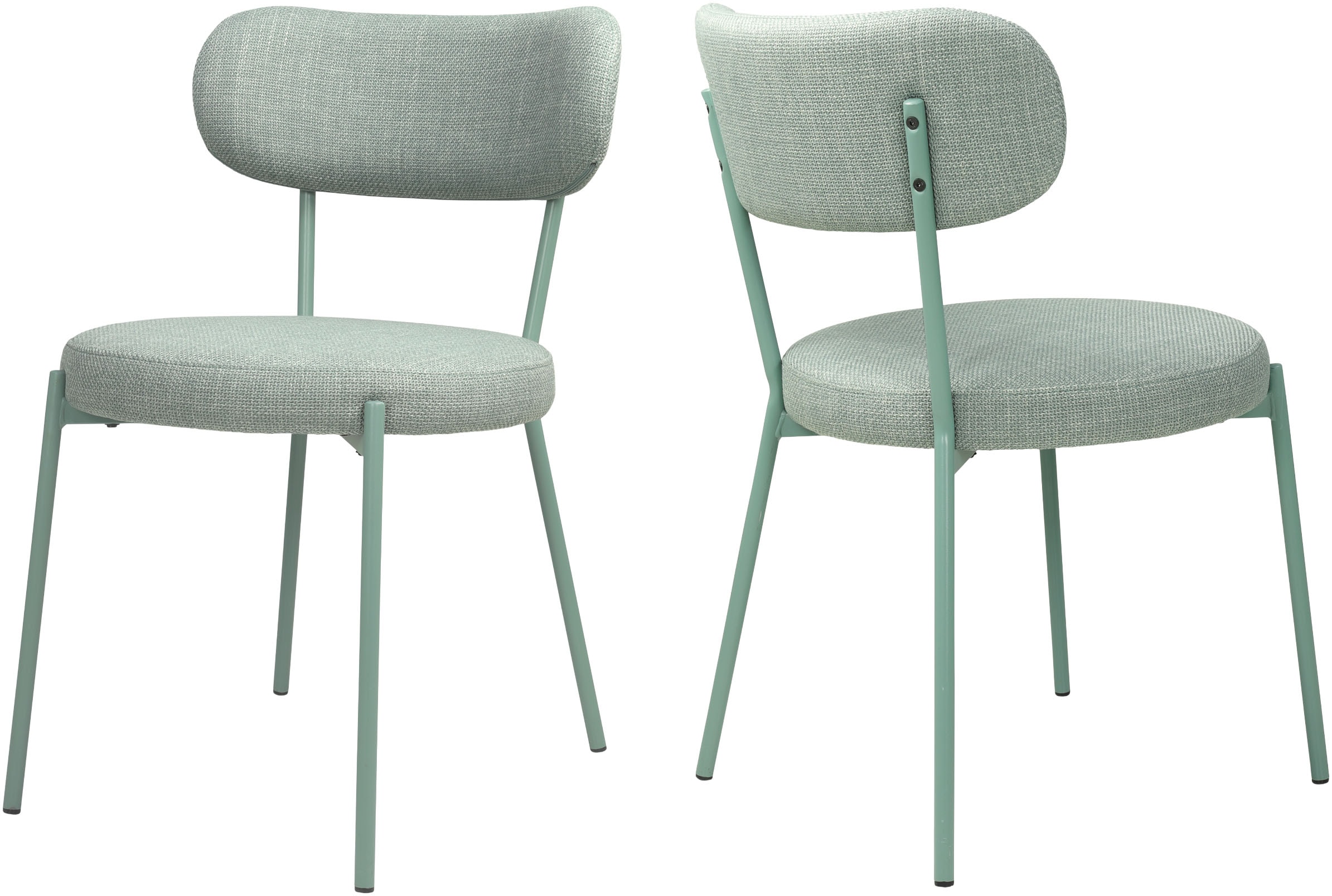TOM TAILOR HOME 4-Fussstuhl »SOFT PAD CHAIR« (Set) 2 Stk.Esszimmerstuhl, 4-Fussgestell, mit Rückenausschnitt