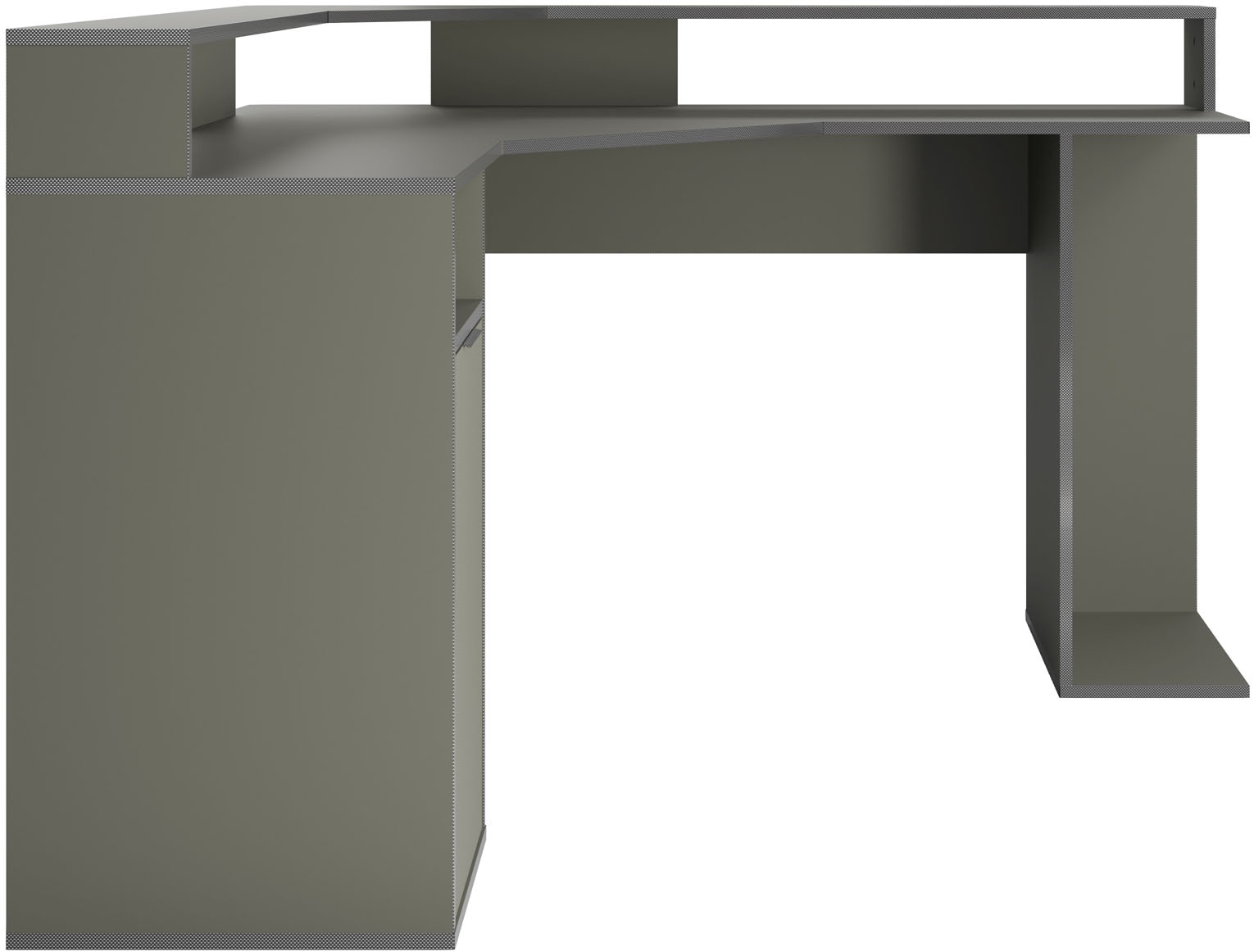 Home affaire Eckschreibtisch »Omaha« Gamingtisch mit Tür, Towerfach und Monitorablage, Breite 139 cm