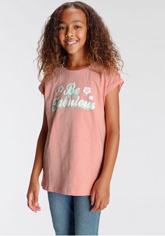 KIDSWORLD T-Shirt »Be fabulous«, in weiter legerer Form kaufen