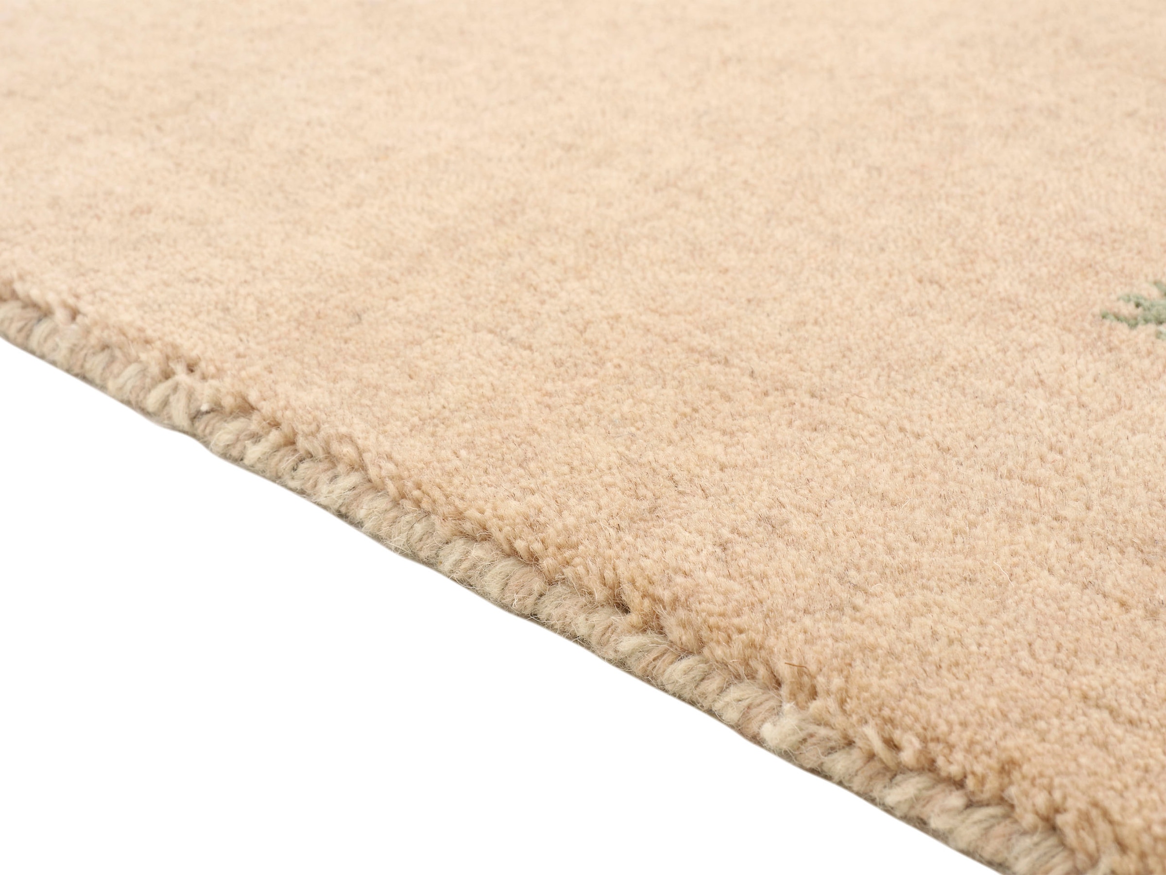 carpetfine Wollteppich »Gabbeh Uni, auch als Läufer und Rund erhältlich«, rechteckig, 15 mm Höhe, reine Wolle, handgewebt, Gabbeh Loom Tiermotiv, grosse Farbauswahl