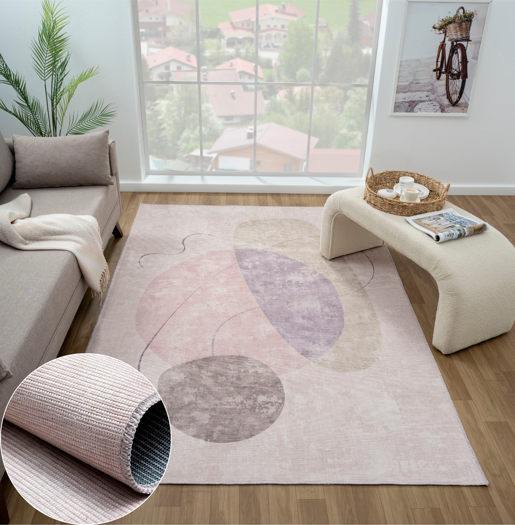 Image of Myflair Möbel & Accessoires Teppich "Owen, LAGERRÄUMUNG" rechteckig 10 mm Höhe bedruckt, modernes Design, In- & Outdoor geeignet, waschbar