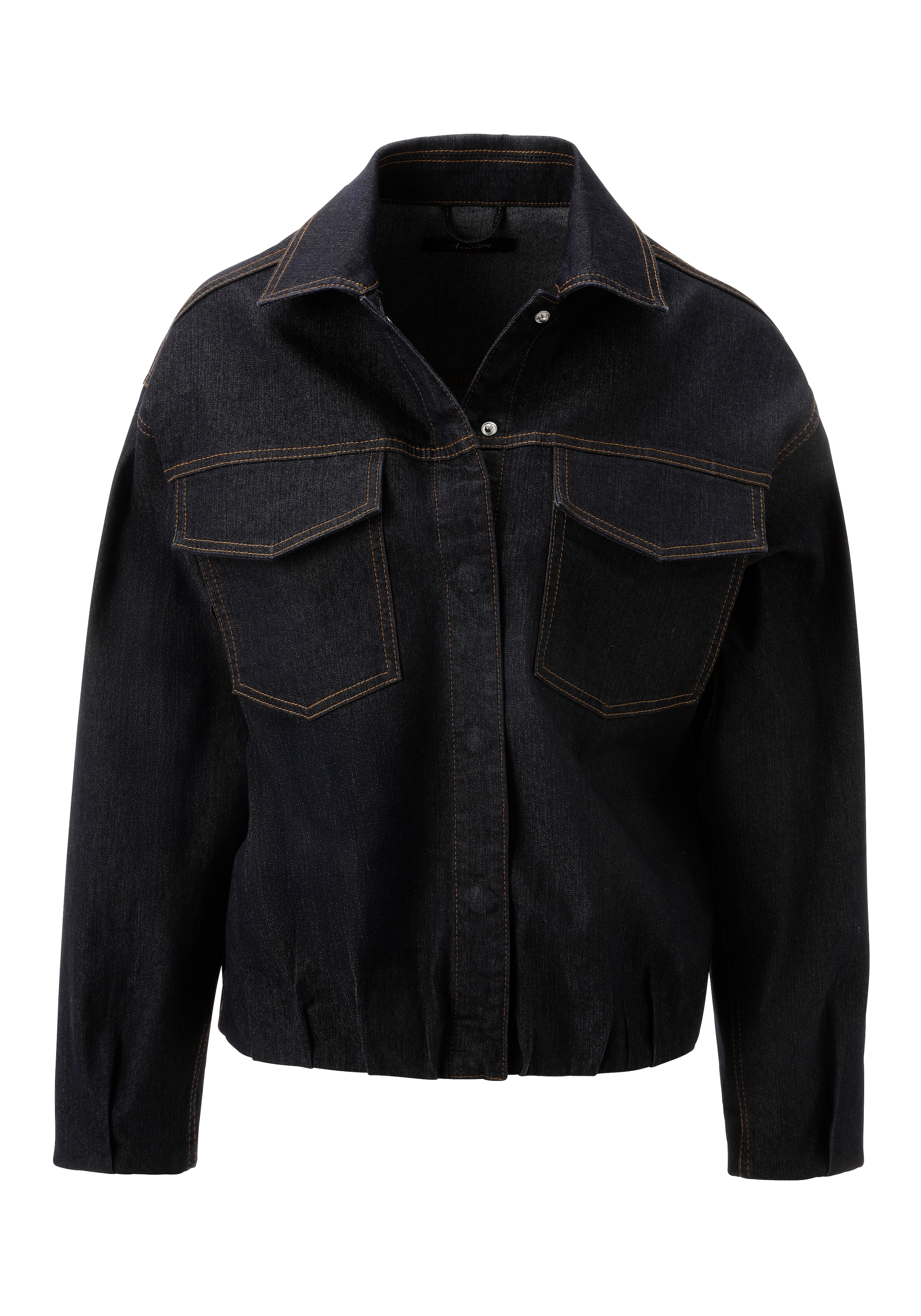 Aniston CASUAL Jeansjacke, mit verdeckten Druckknöpfen zu schliessen - NEUE KOLLEKTION