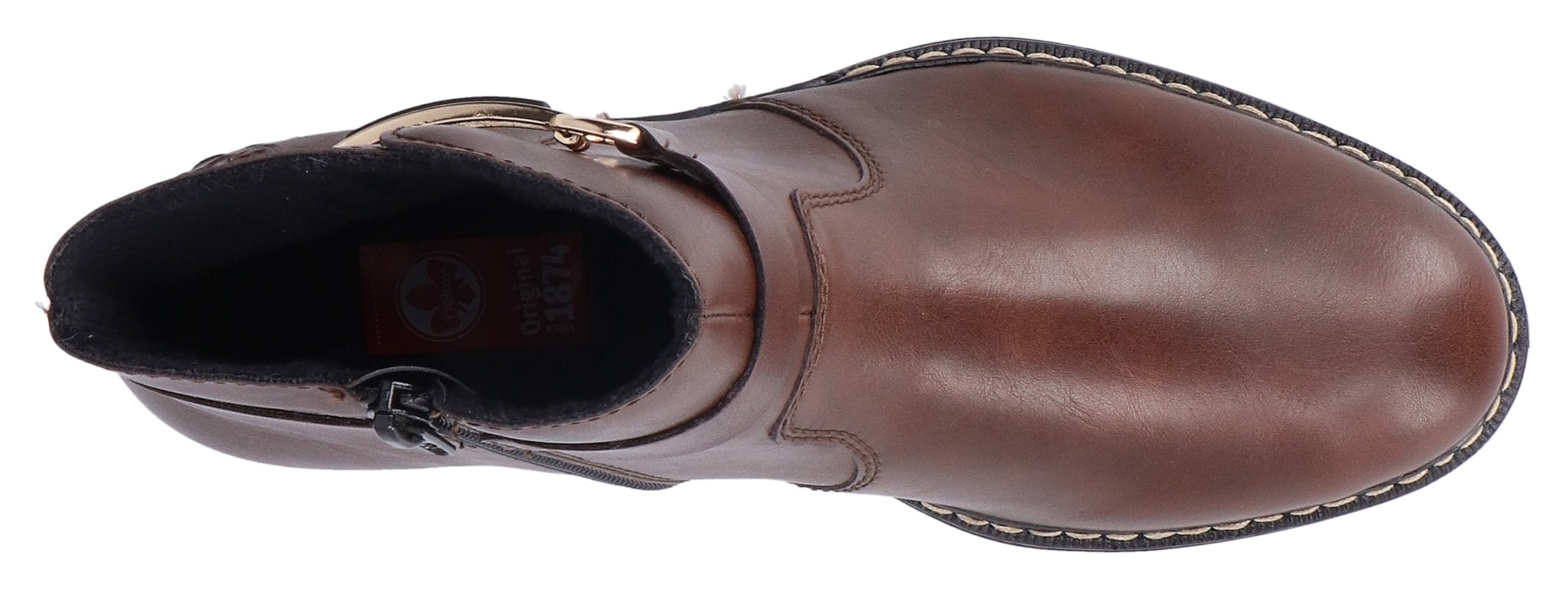 Rieker Stiefelette, Business-Stiefelette, Boots, mit Innenreissverschluss, schmale Form