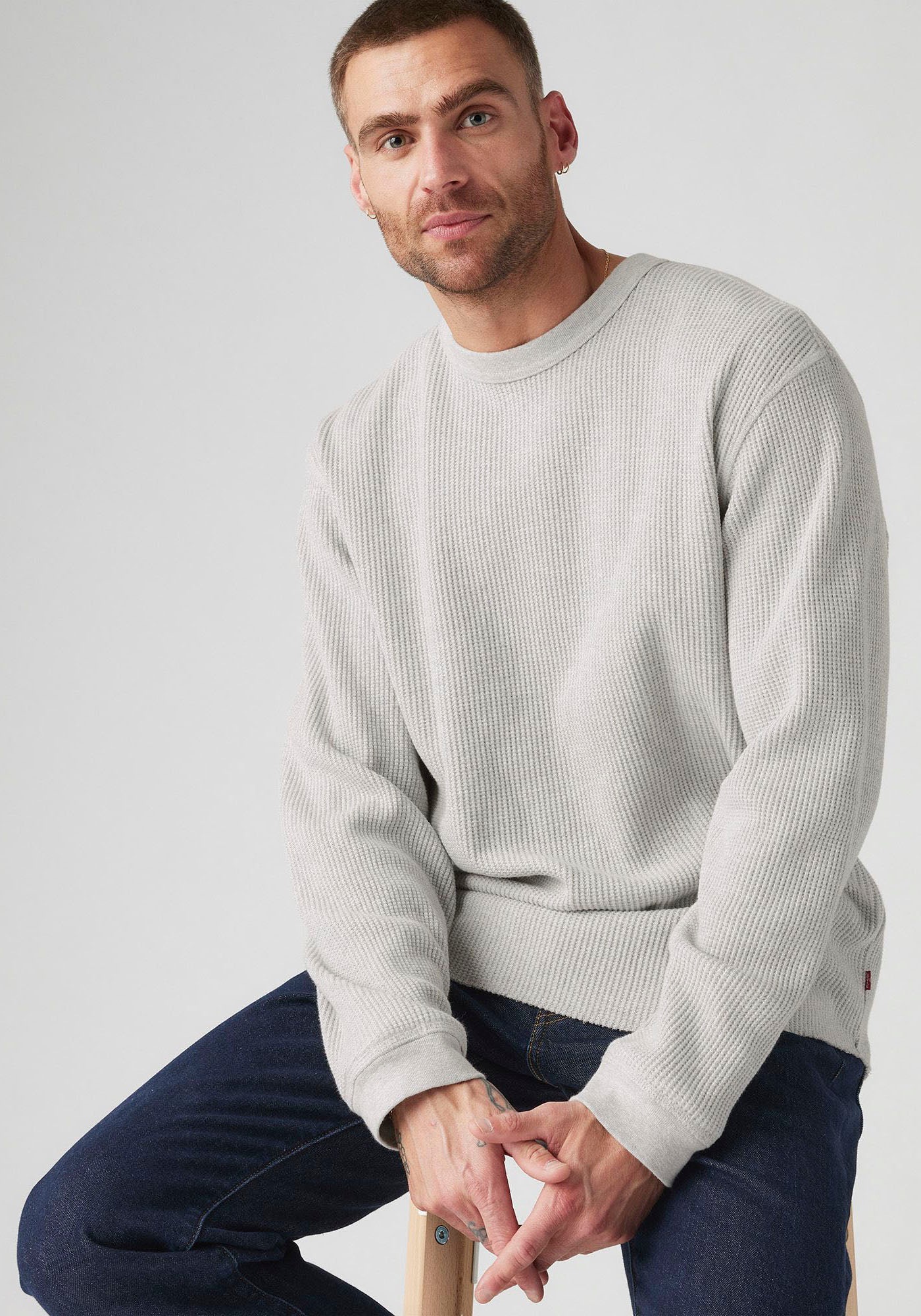 Levi's® T-shirt à manches longues Waffelstruktur