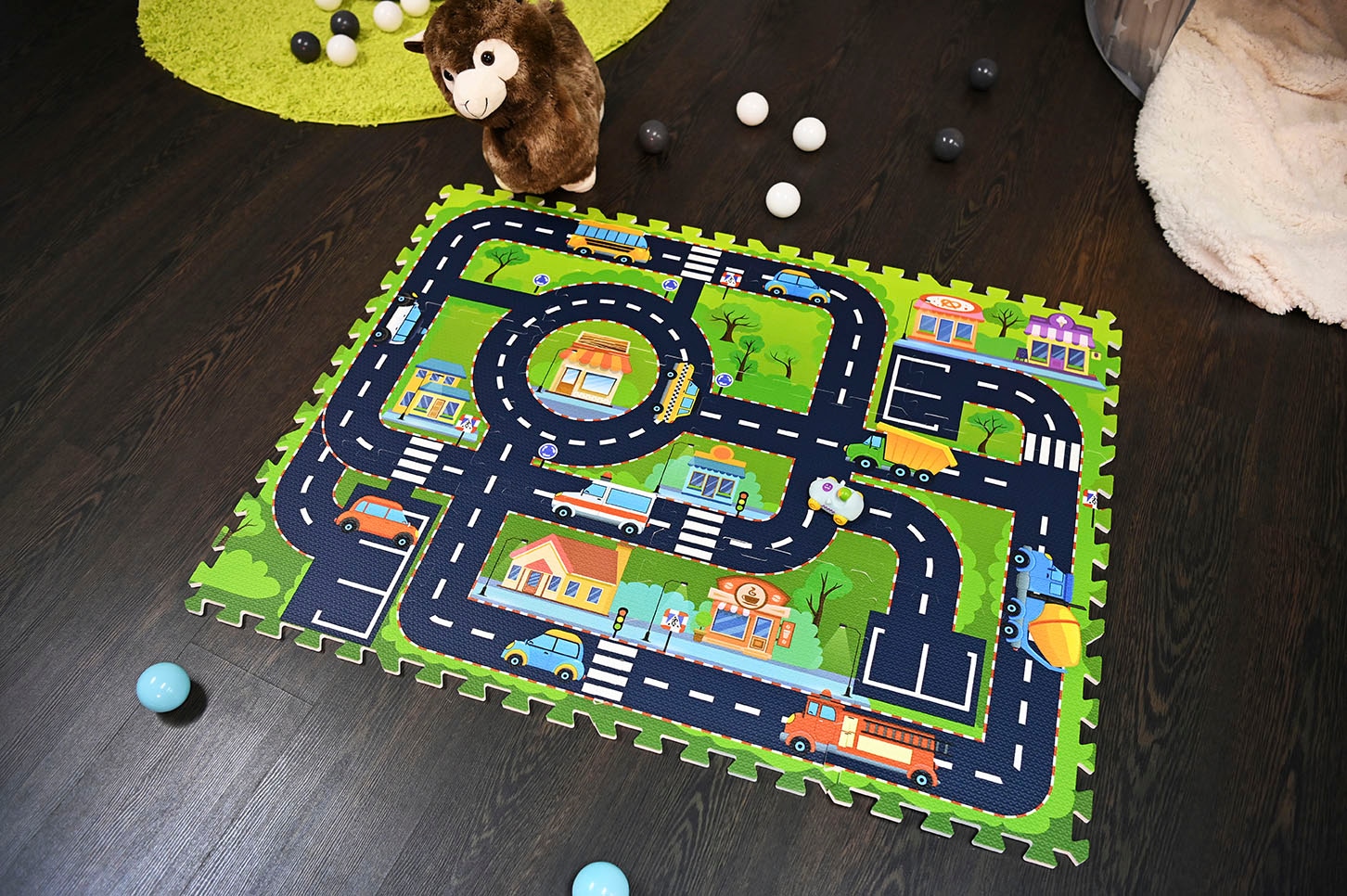 Knorrtoys® Puzzle »Strasse«, Puzzlematte, Bodenpuzzle