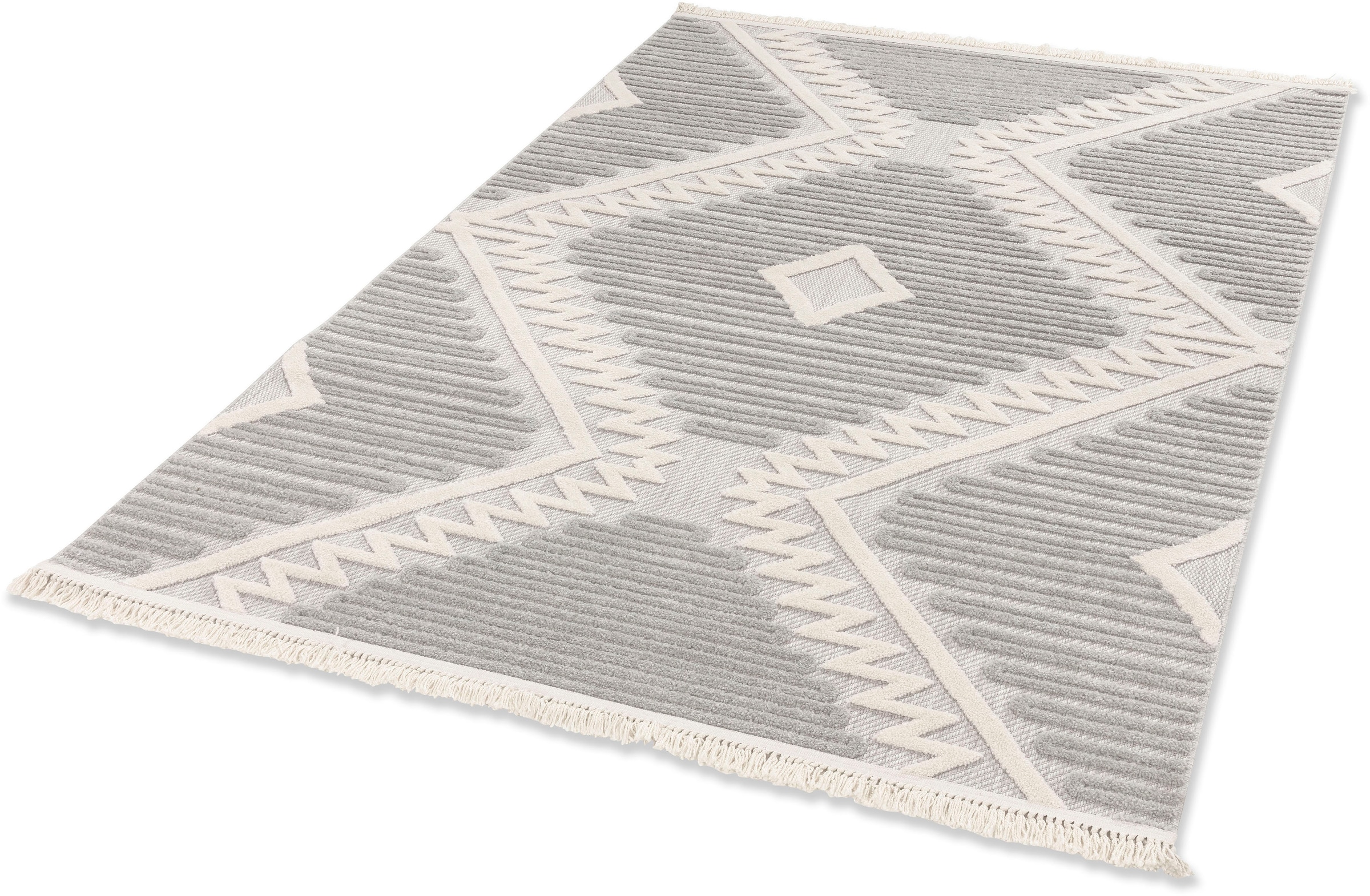 Image of SCHÖNER WOHNEN-Kollektion "Summer 6352" rechteckig 6 mm Höhe In- und Outdoor geeignet, Hoch Tief Struktur, Robuster Teppich