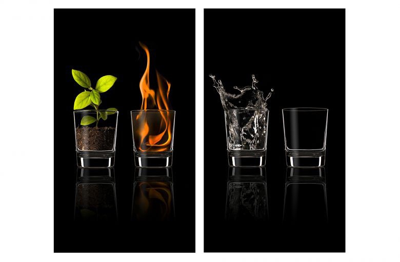 Image of Wall-Art Herd-Abdeckplatte »Frutos Vargas Four Elements«, (1 tlg.) bei Ackermann Versand Schweiz