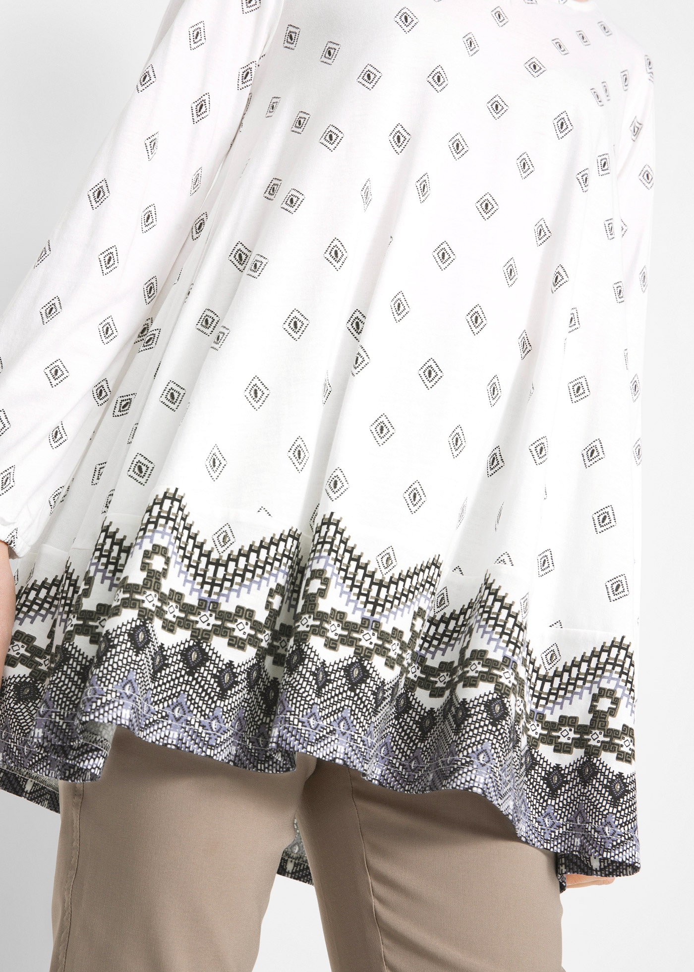 bonprix Tunikashirt »Shirt-Tunika aus Baumwoll-Viskose-Mix«, Shirt-Tunika aus Baumwoll-Viskose-Mix
