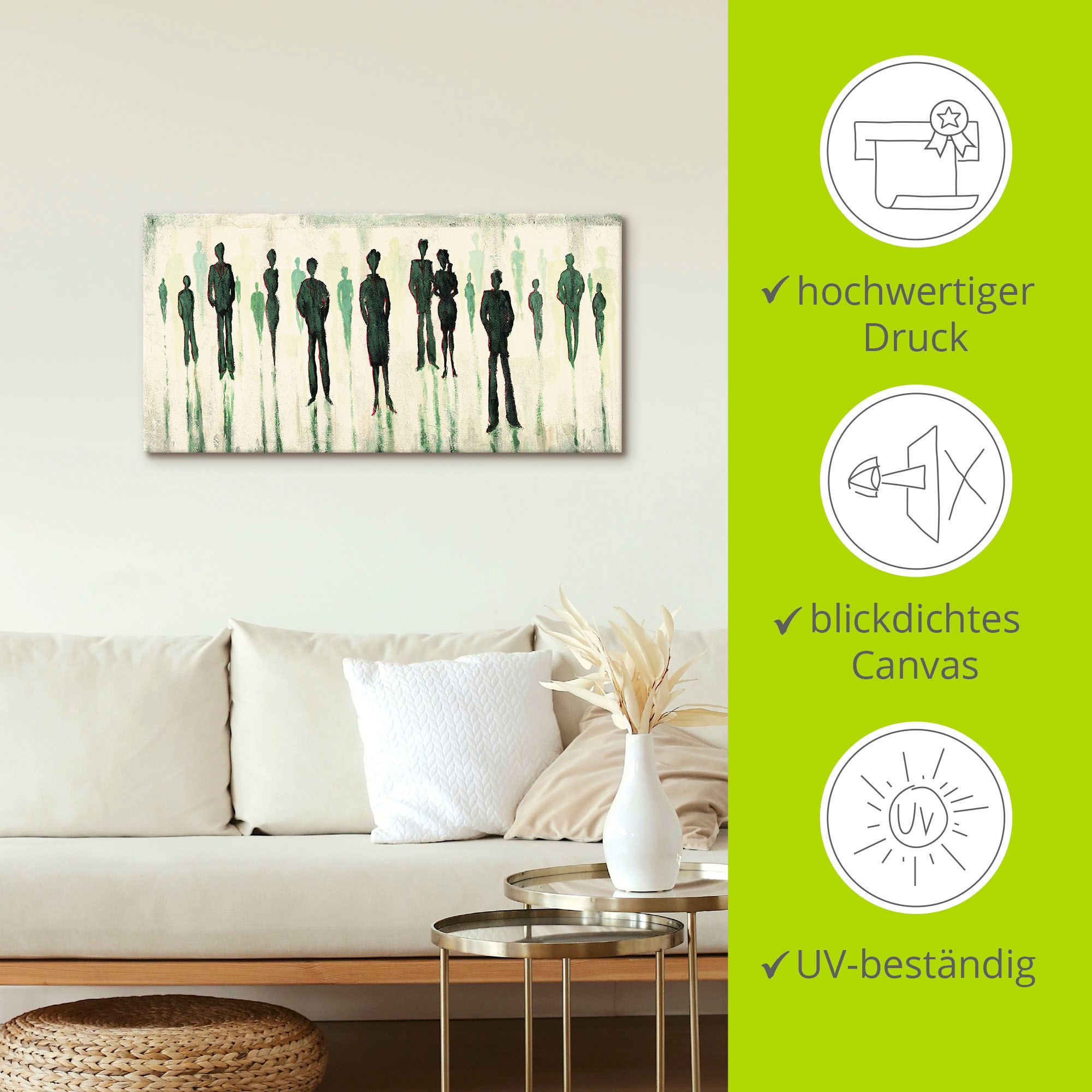 Artland Wandbild »Vor allen«, Gruppen & Familien, (1 St.), als Alubild, Outdoorbild, Leinwandbild in verschied. Grössen