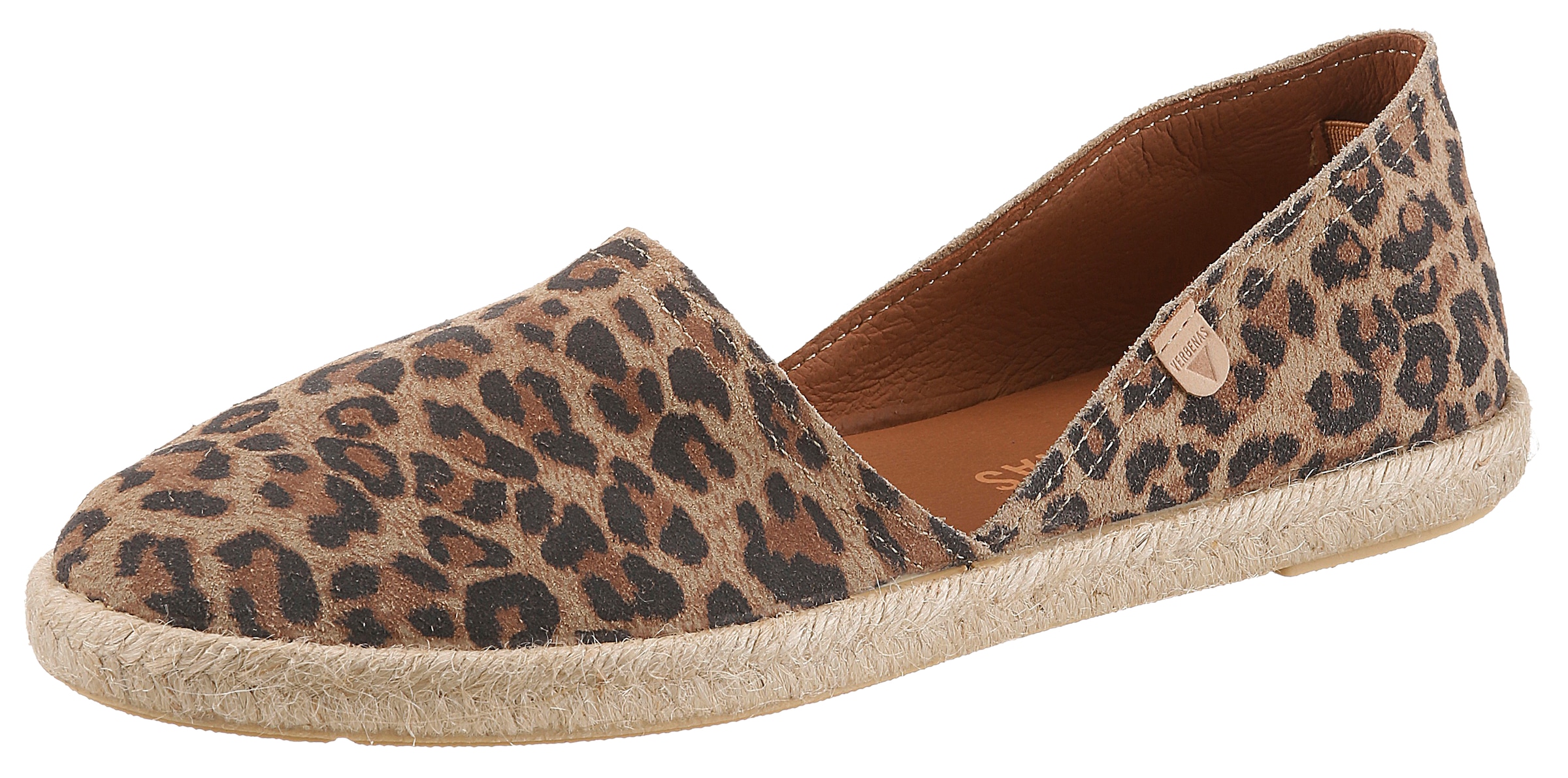 Image of VERBENAS Espadrille Strandschuh, Sommerschuh, Loafer im trendigen Animal-Look