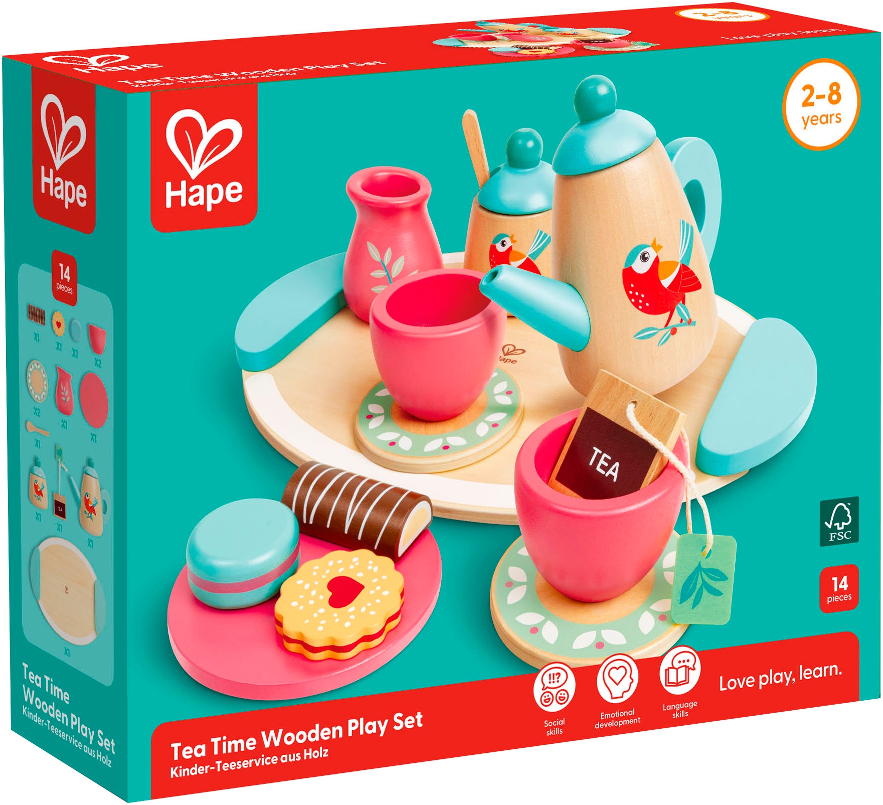 Hape Spielgeschirr »Kinder-Teeservice«, aus Holz