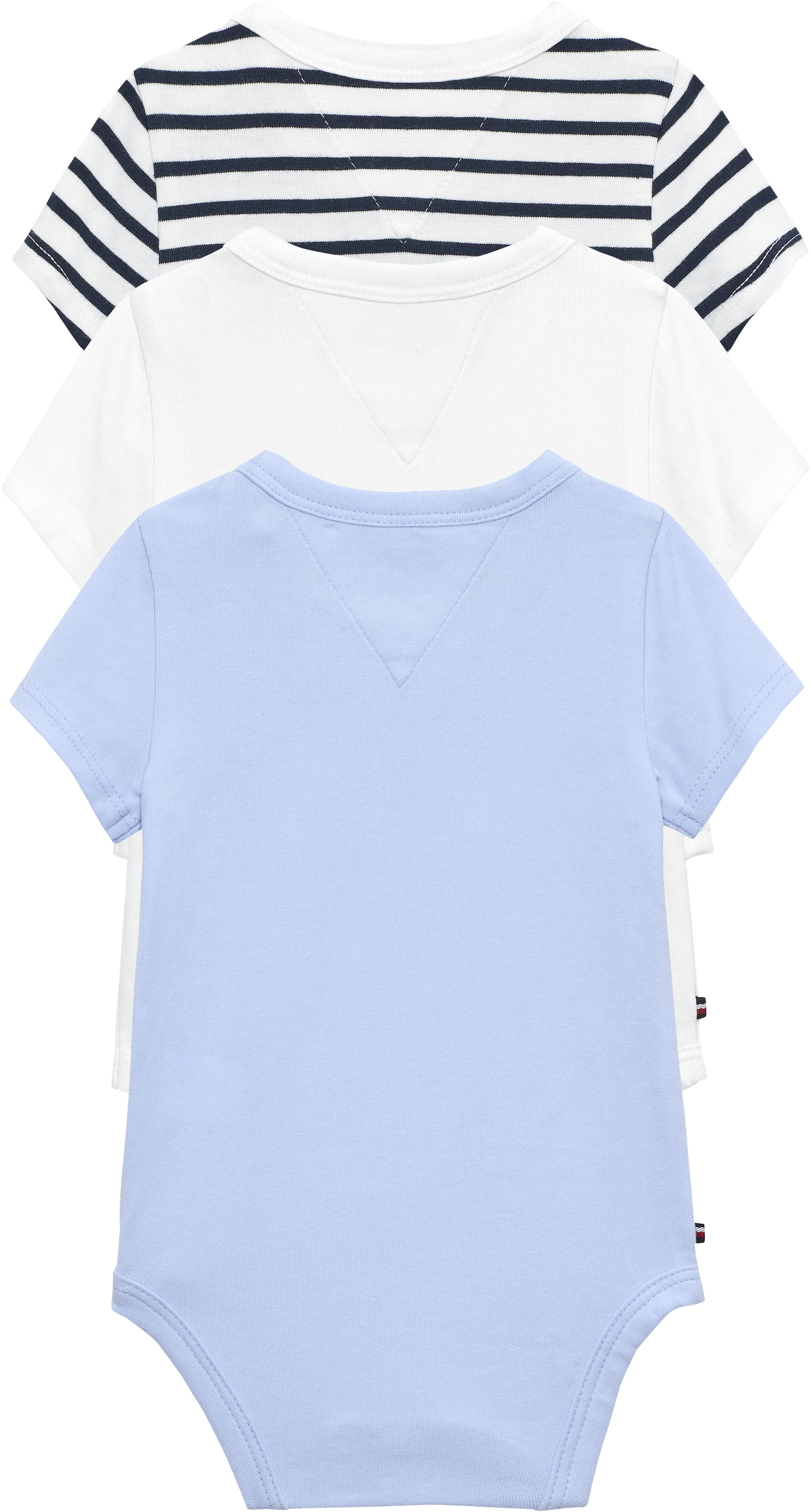 Tommy Hilfiger Body »FLAG SMILE 3 PACK BODY« Set, 3 Regular fit mit Rundhalsausschnitt für Babys