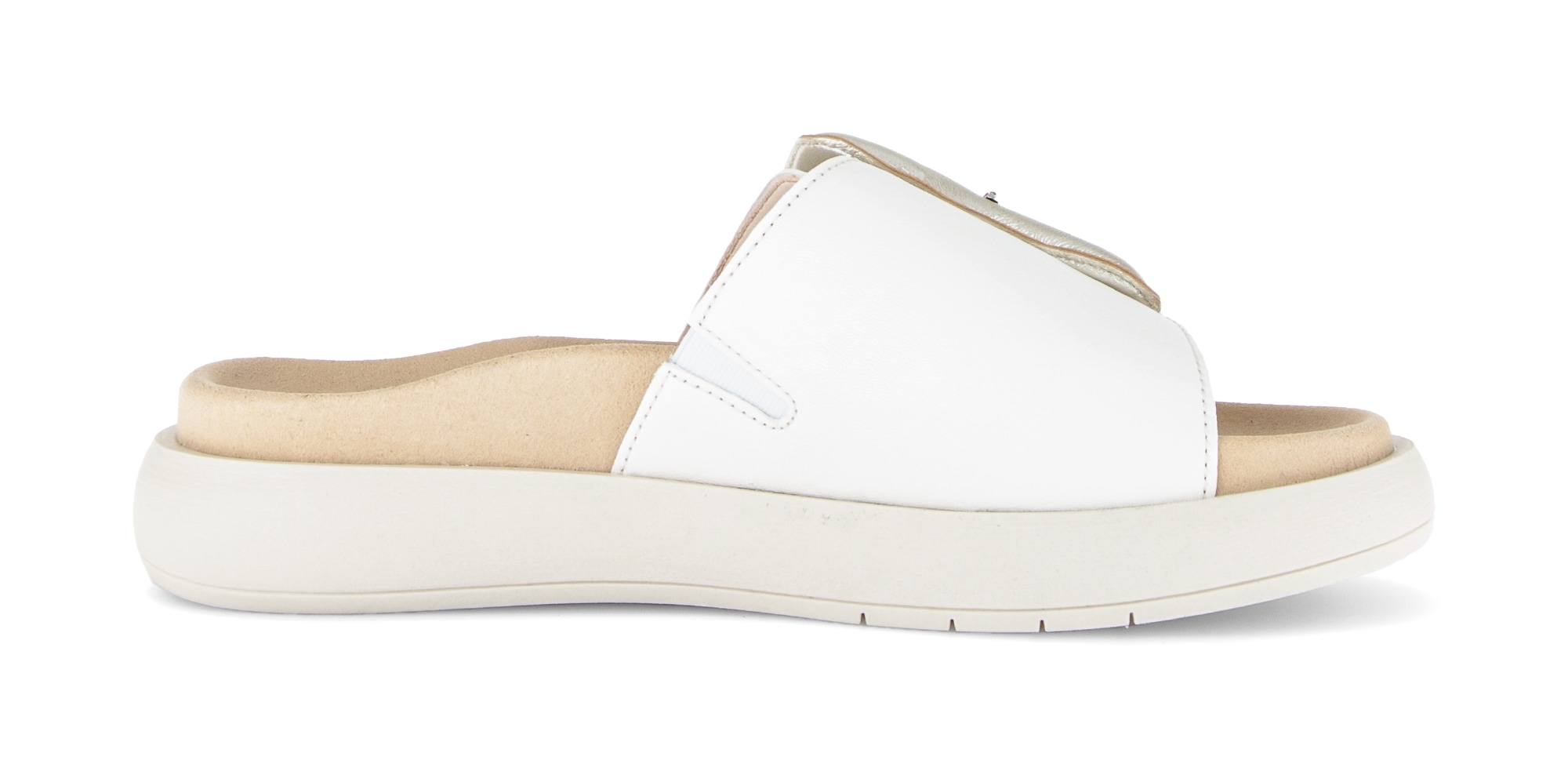 Gabor Pantolette  Plateau, Schlupfschuh, Sommerschuh mit grosser Zierschnalle