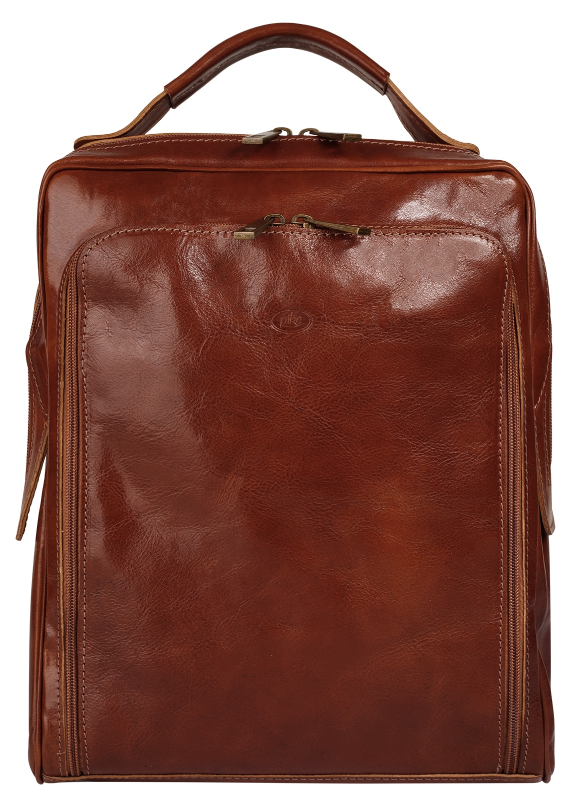 Piké Sac à dos de ville »PIKÉ Damen echt Leder, Made in Italy« cuir véritable, fabriqué en Italie