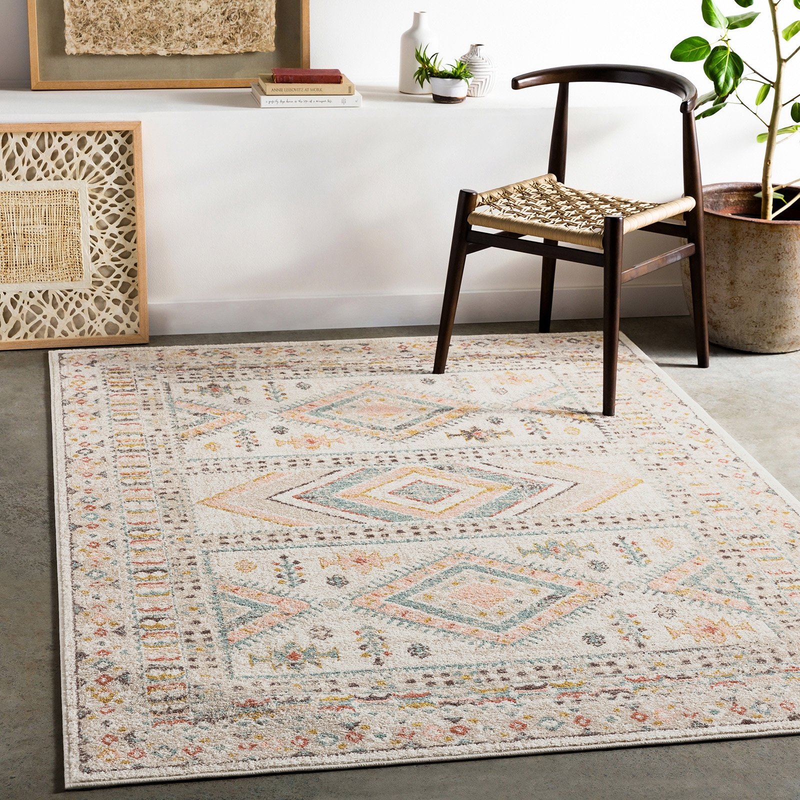 Image of Livabliss Teppich "JAIPUR" rechteckig 13 mm Höhe Orient-Optik, Vintage Design, Boho Stil, Kurzflor, Wohnzimmer