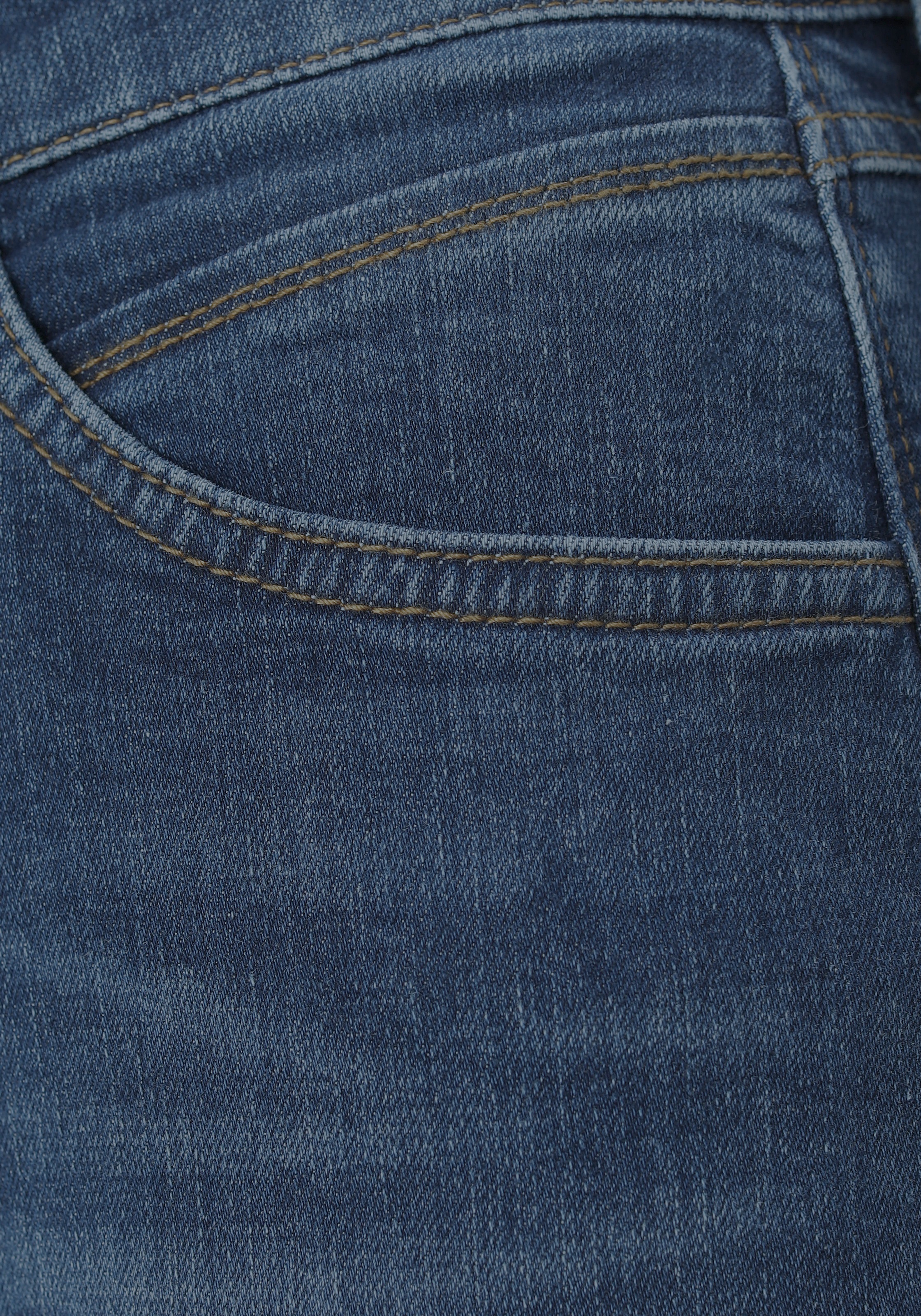 ♕ MAC Gerade Tasche Jeans hinteren versandkostenfrei der auf bestellen Dekorative »Melanie-Heart«, Nieten