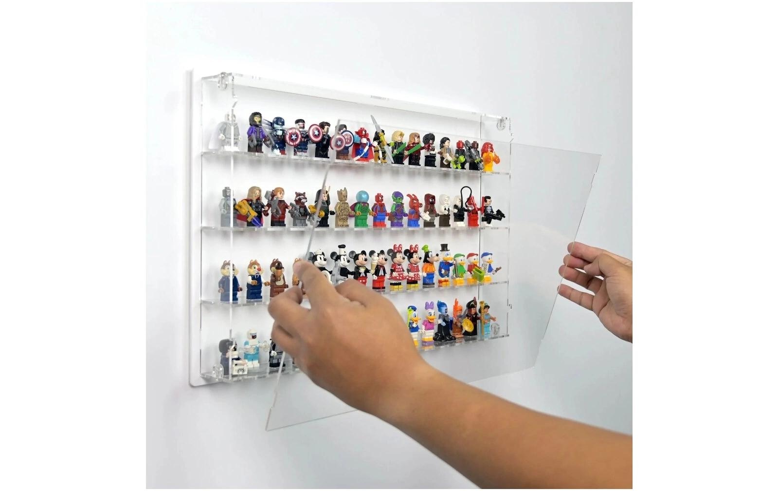   Jeu de construction en bois »iDisplayit Acryl-Wand-Display für 60 LEGO-Minifiguren«
