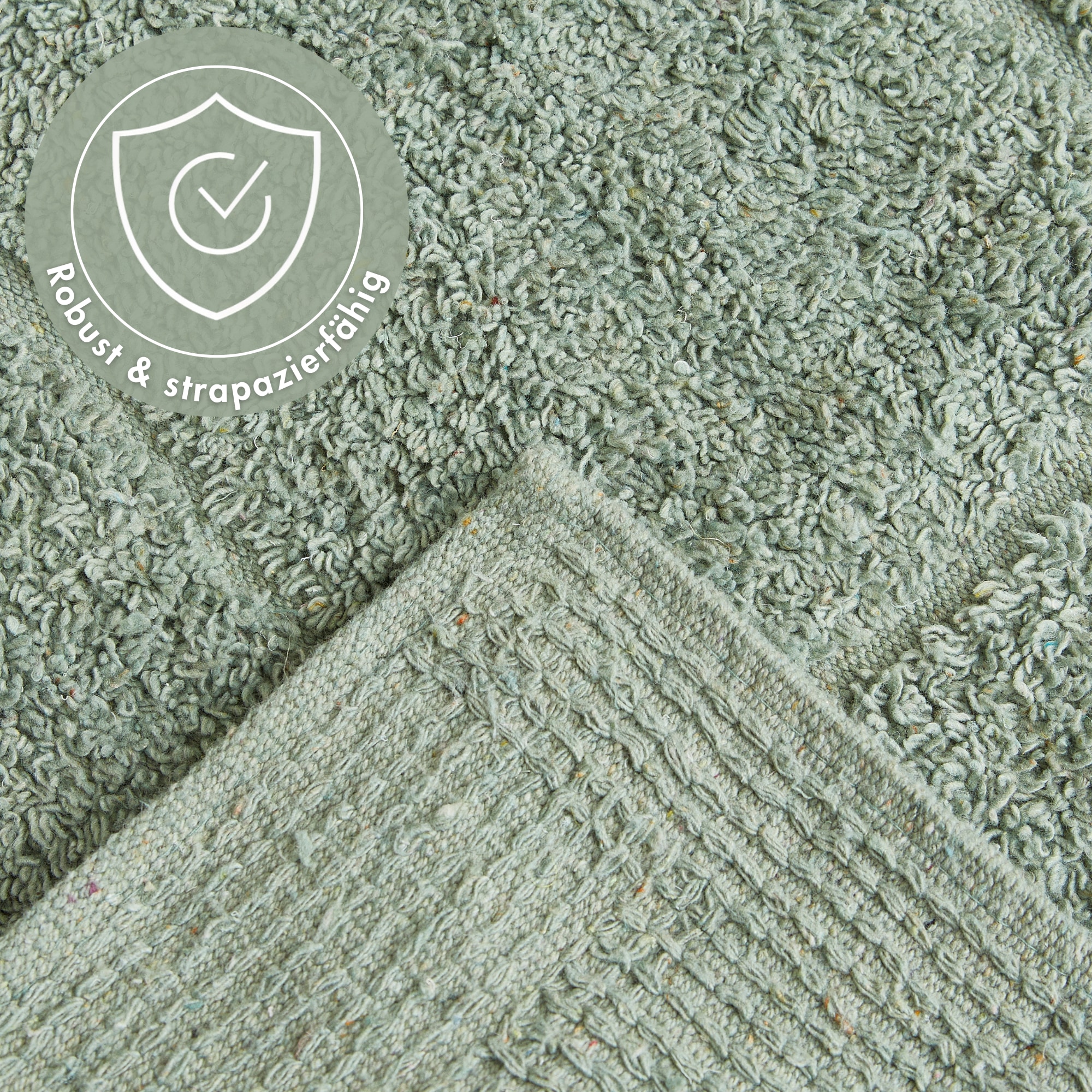 Andiamo Badematte »Havanna, 50x80 cm« Höhe 7,5 mm fussbodenheizungsgeeignet | schnell trocknend Badteppich, Uni Farben, Hoch-Tief Effekt, verschiedene Designs