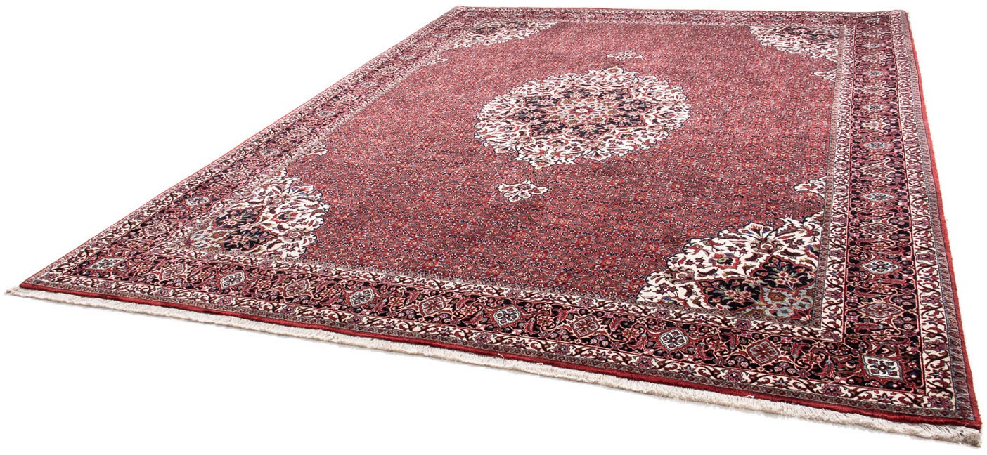 Image of morgenland Orientteppich »Perser - Bidjar - 343 x 260 cm - dunkelrot«, rechteckig, 15 mm Höhe, Wohnzimmer, Handgeknüpft, Einzelstück mit Zertifikat bei Ackermann Versand Schweiz