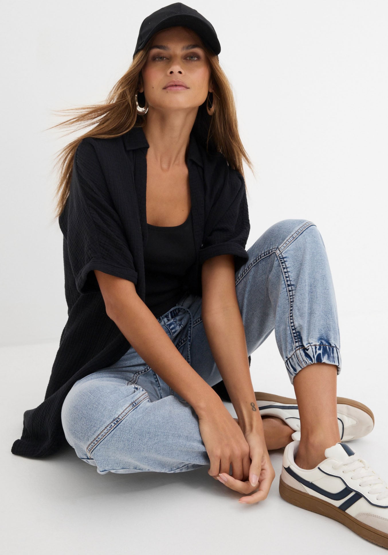bonprix Jeggings en jeans loose fit Passform, aus Baumwolle, Polyester und Elasthan