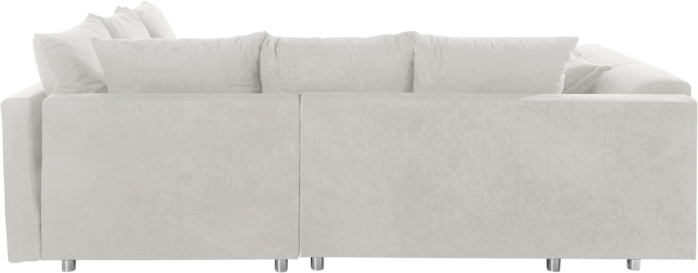 COLLECTION AB Ecksofa Joseli,  mit Zier- und Rückenkissen, komfortable Schanzen-Armlehne