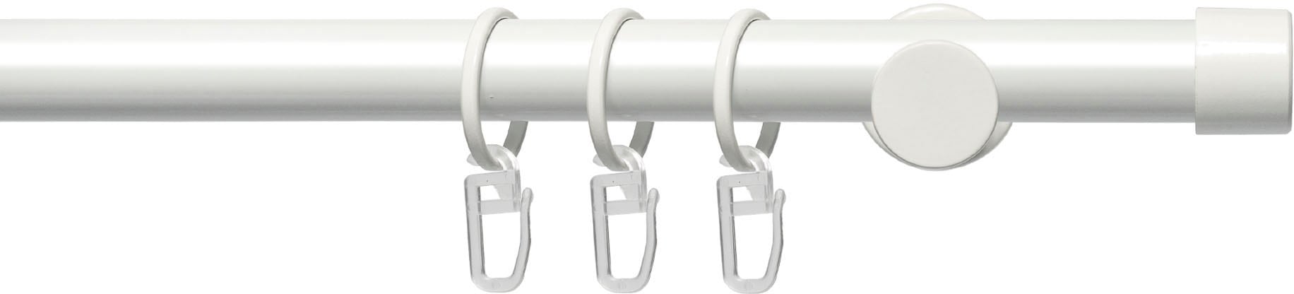Image of Liedeco Gardinenstange "Fertigstilgarnitur 20 mm Power Endkappe" Ø 20 mm 1 läufig-läufig Fixmass Gardinenstange Komplett