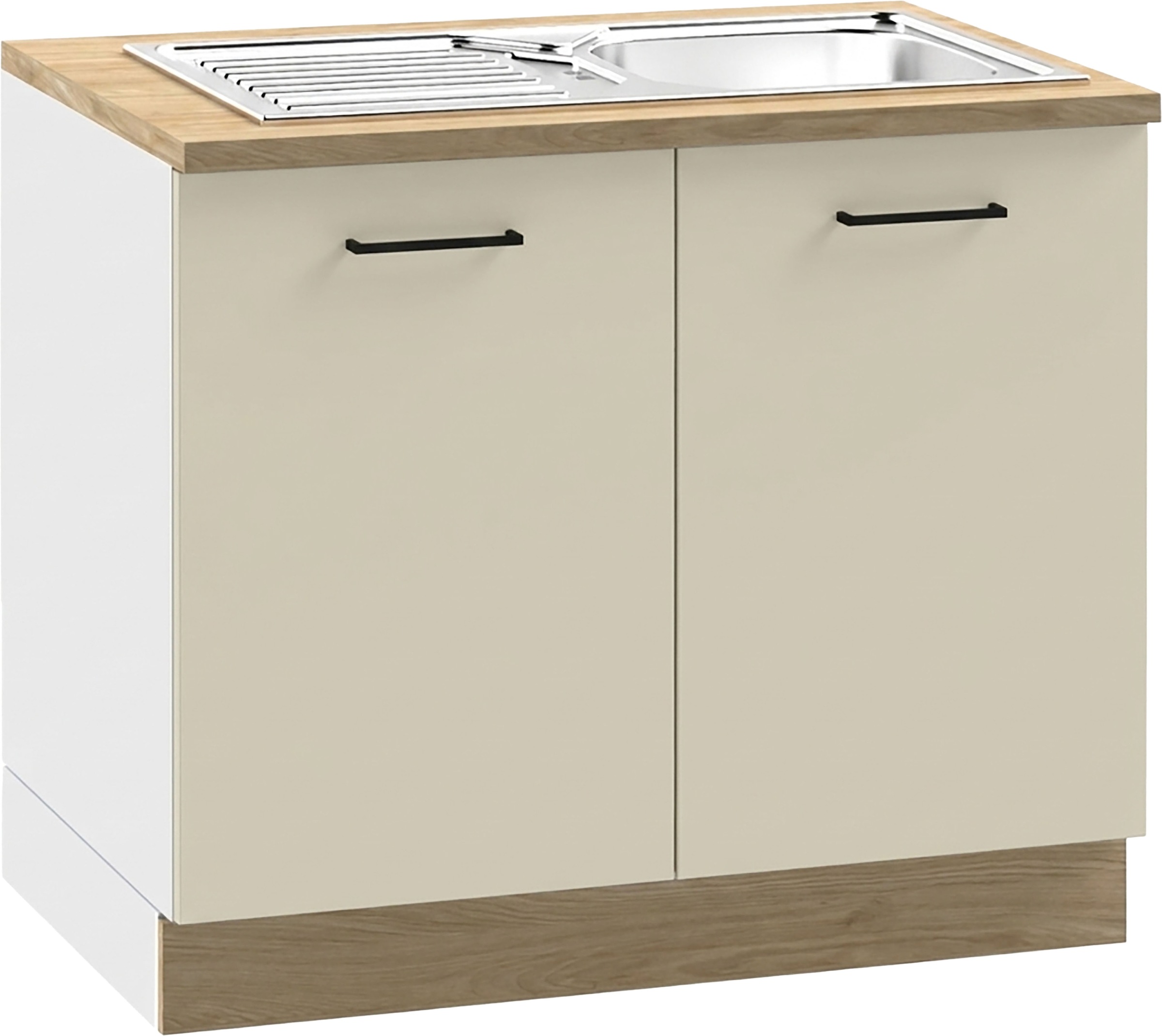 Image of KOCHSTATION Spülenschrank "KS-Kolari" 1 Stk. tlg. Masse (B/T/H): 100,1 x 60 x 88 cm