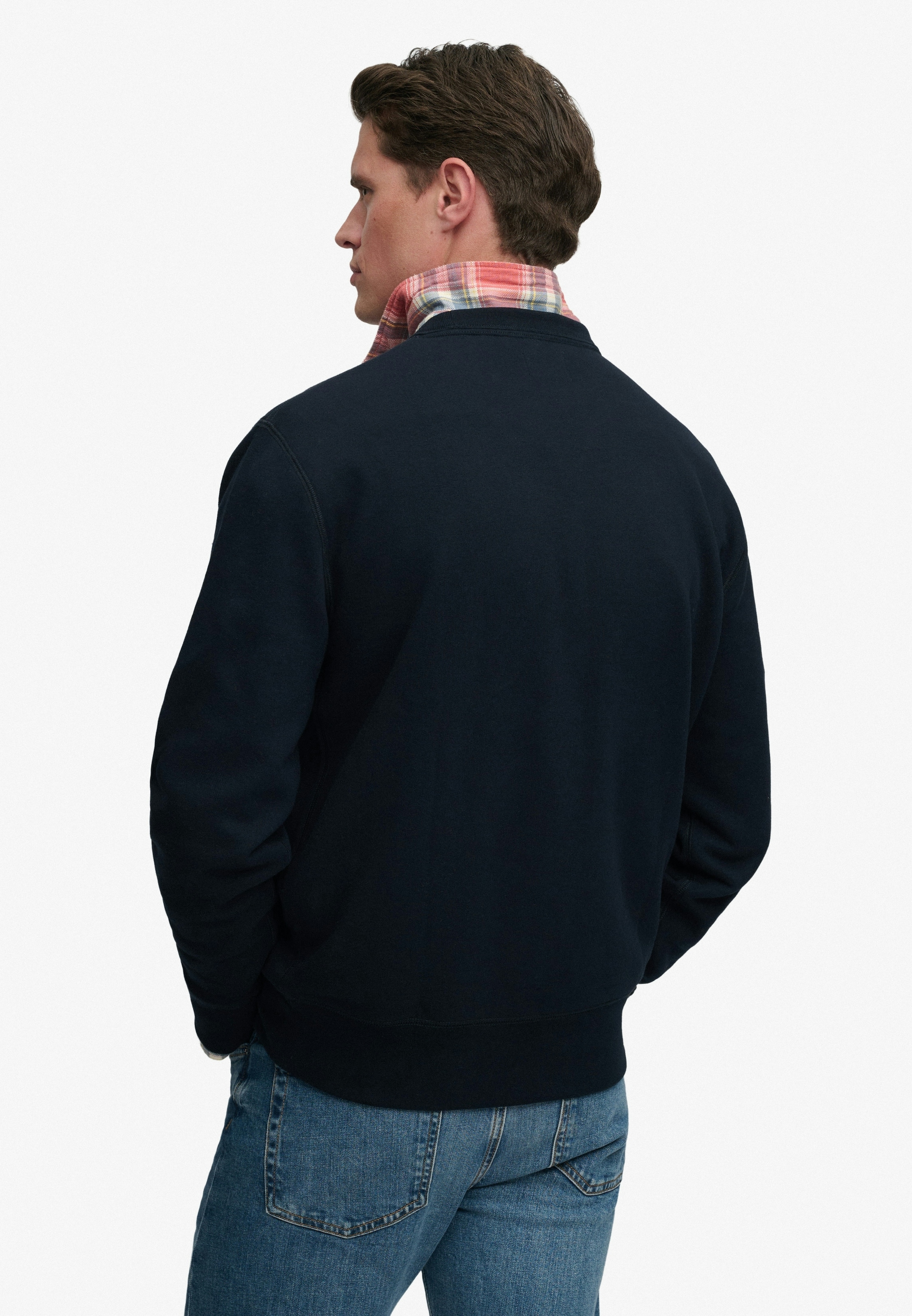 Superdry Sweatshirt »ESSENTIAL STACKED LOGO CREW«, Baumwollmischung
