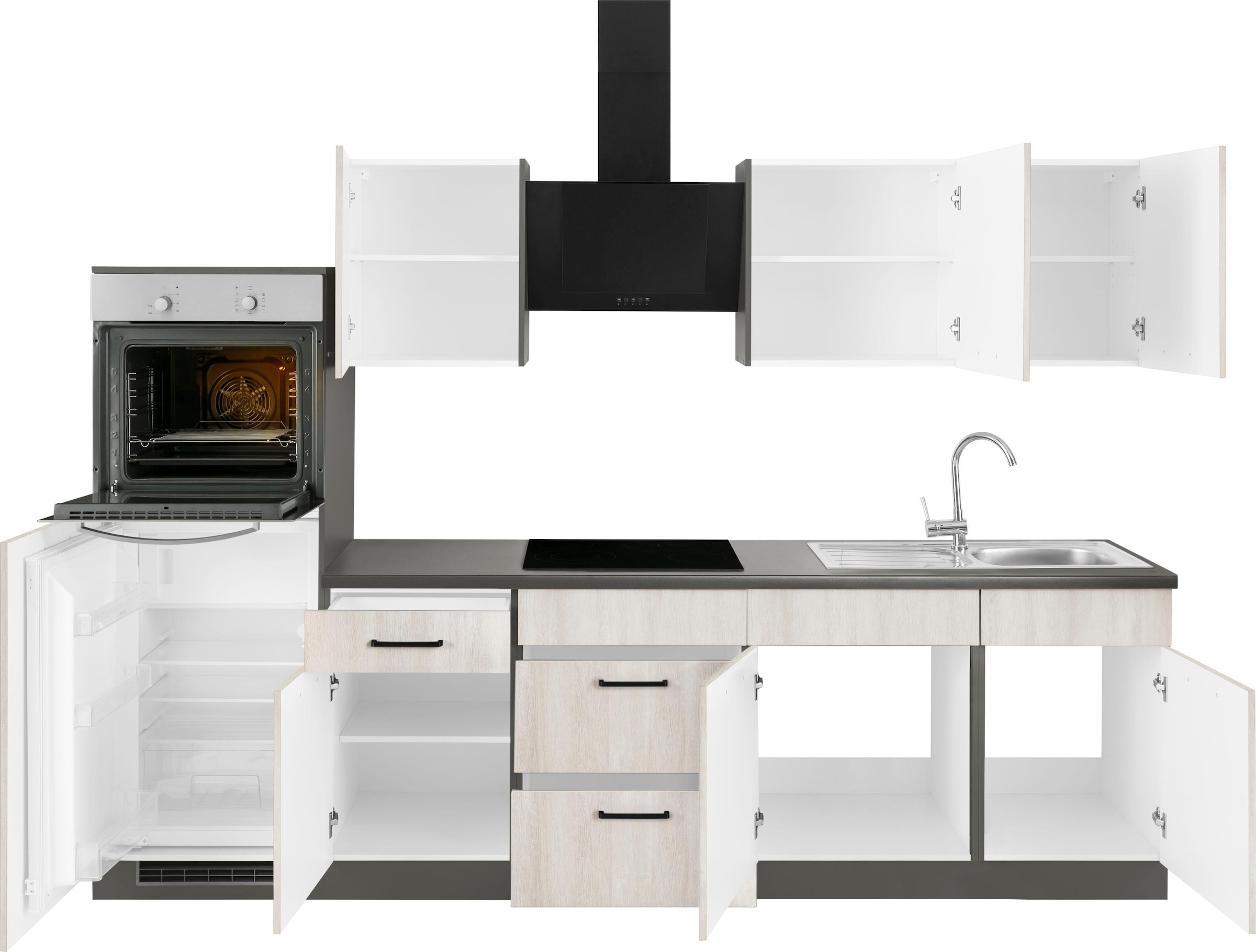 ♕ wiho Küchen Küchenzeile »Esbo«, ohne E-Geräte, Breite 280 cm  versandkostenfrei auf