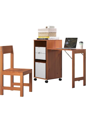 Schreibtisch »Ostra«, smart mit aufklappbarer Arbeitsplatte von 50 zu 122 cm erweiterbar
