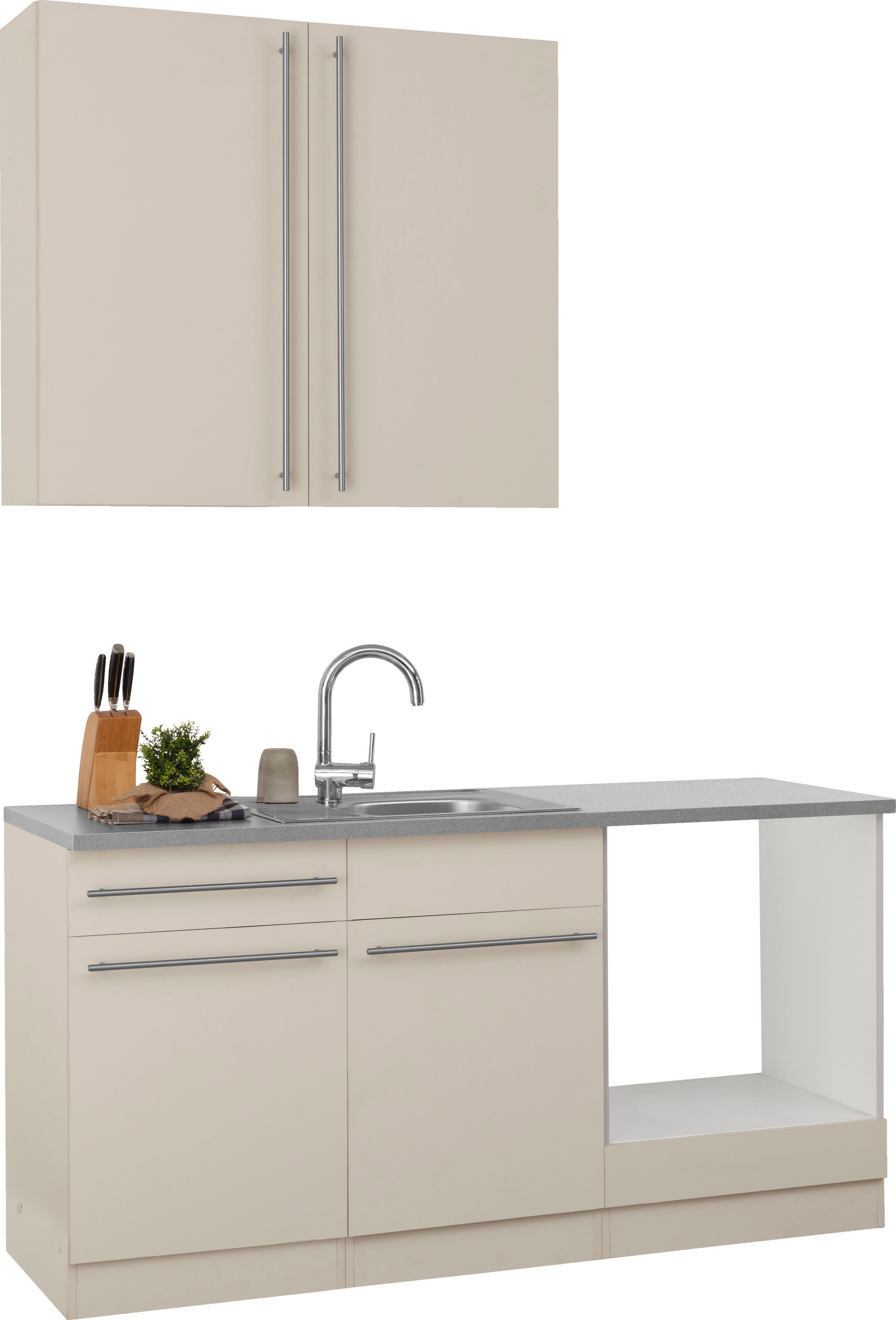 wiho Küchen Pantryküche "Chicago" wahlweise mit E-Geräten, Breite 160 cm