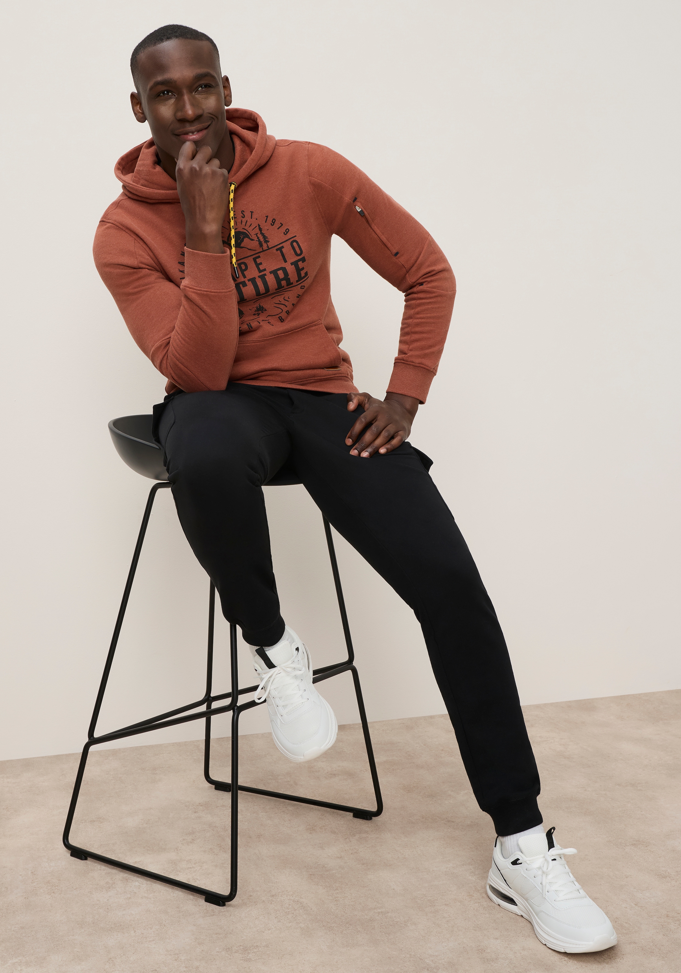 KangaROOS Kapuzensweatshirt , mit Kapuze und Kordelzug, Langarm, auch in grossen Grössen
