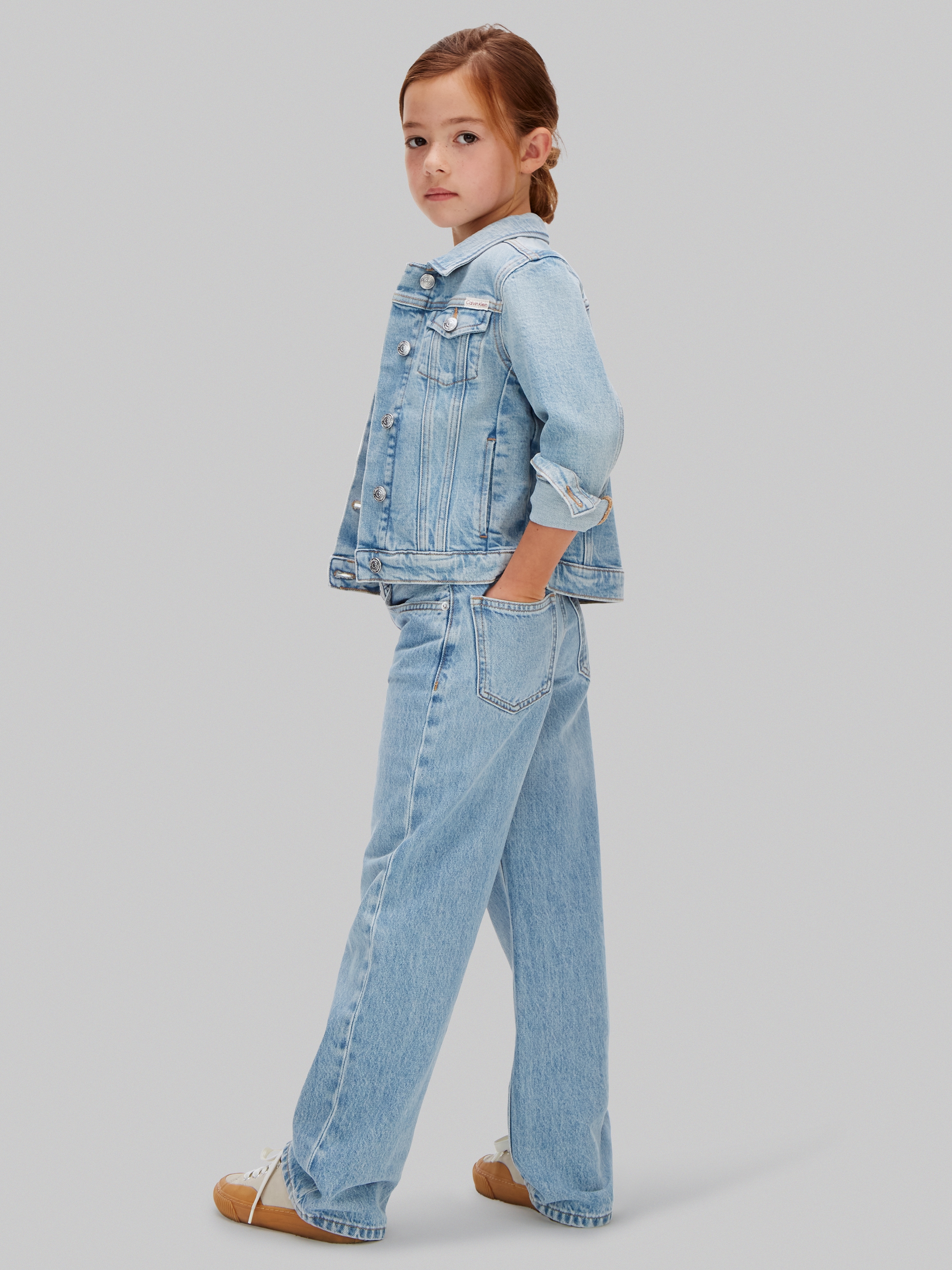 Calvin Klein Jeans Jeans large »WIDE LEG JEANS« Regular fit pour enfants avec poches pratiques