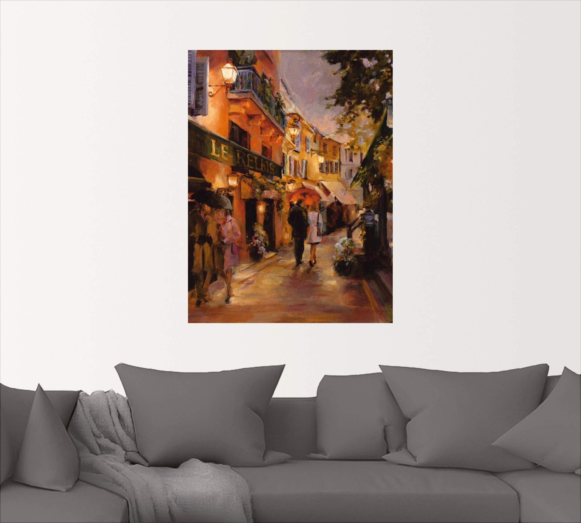 Artland Wandbild »Abend in Paris II«, Frankreich, (1 St.), als Leinwandbild, Poster, Wandaufkleber in verschied. Grössen